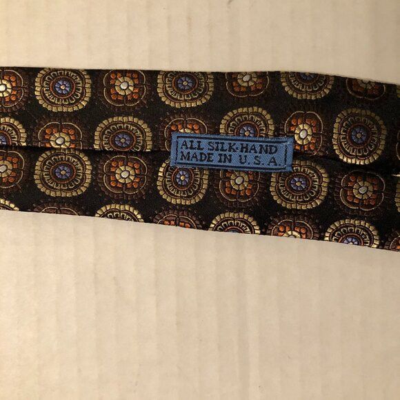 Other JZ Richards men's new black 100%silk tie 3 1/4" X 60" Size ONE SIZE - 4 Thumbnail