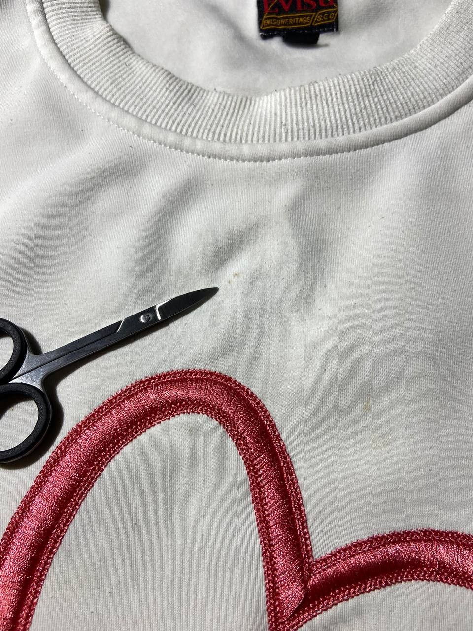 Evisu × Japanese Brand × Vintage Evisu Big Logo Sweatshirt White Size US S / EU 44-46 / 1 - 15 Thumbnail