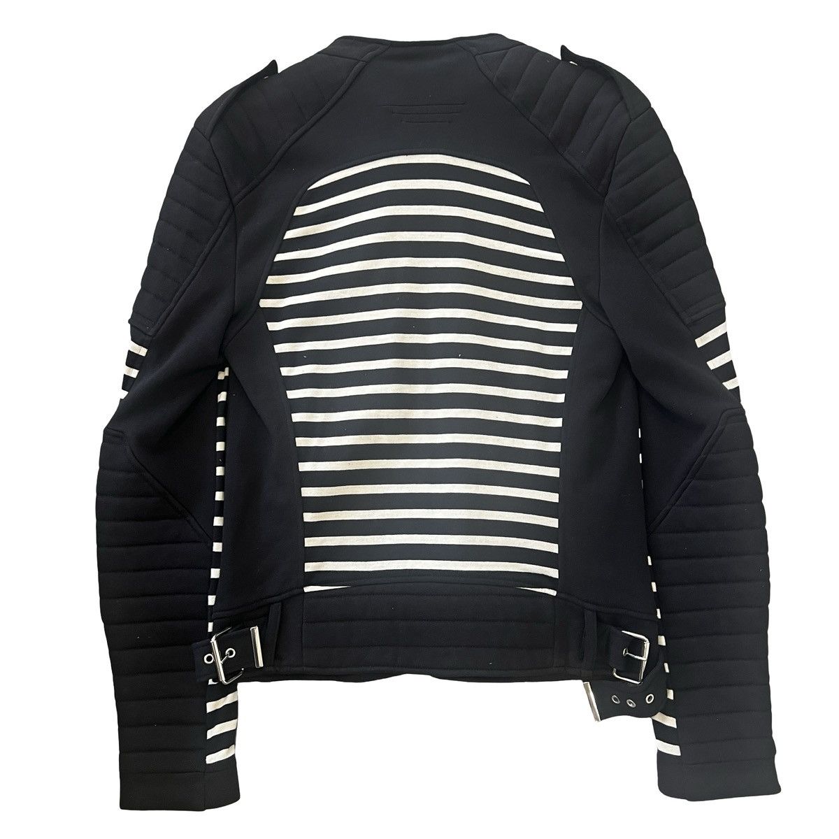 Balmain BALMAIN OLIVIER ROUSTEING ERA MULTI ZIP BIKER SWEAT JACKET Size US XS / EU 42 / 0 - 10 Thumbnail