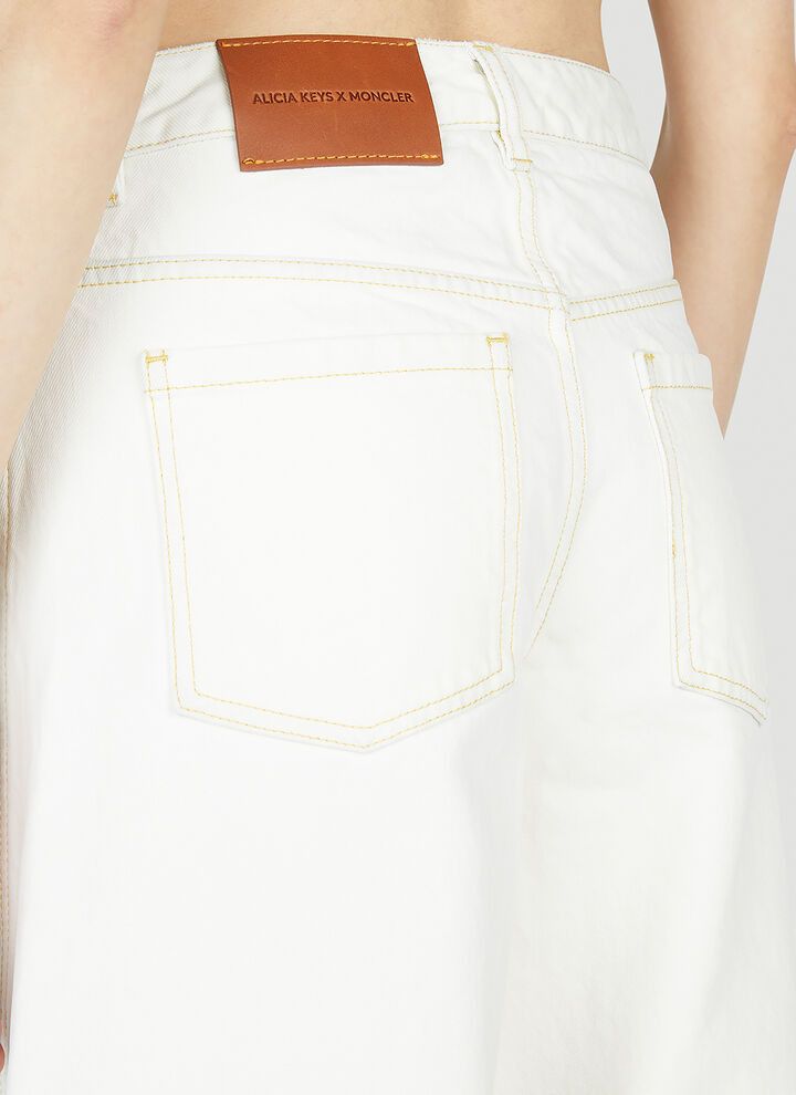 Moncler o1y1125 Denim Pant in White Size 27" / US 4 / IT 40 - 3 Thumbnail