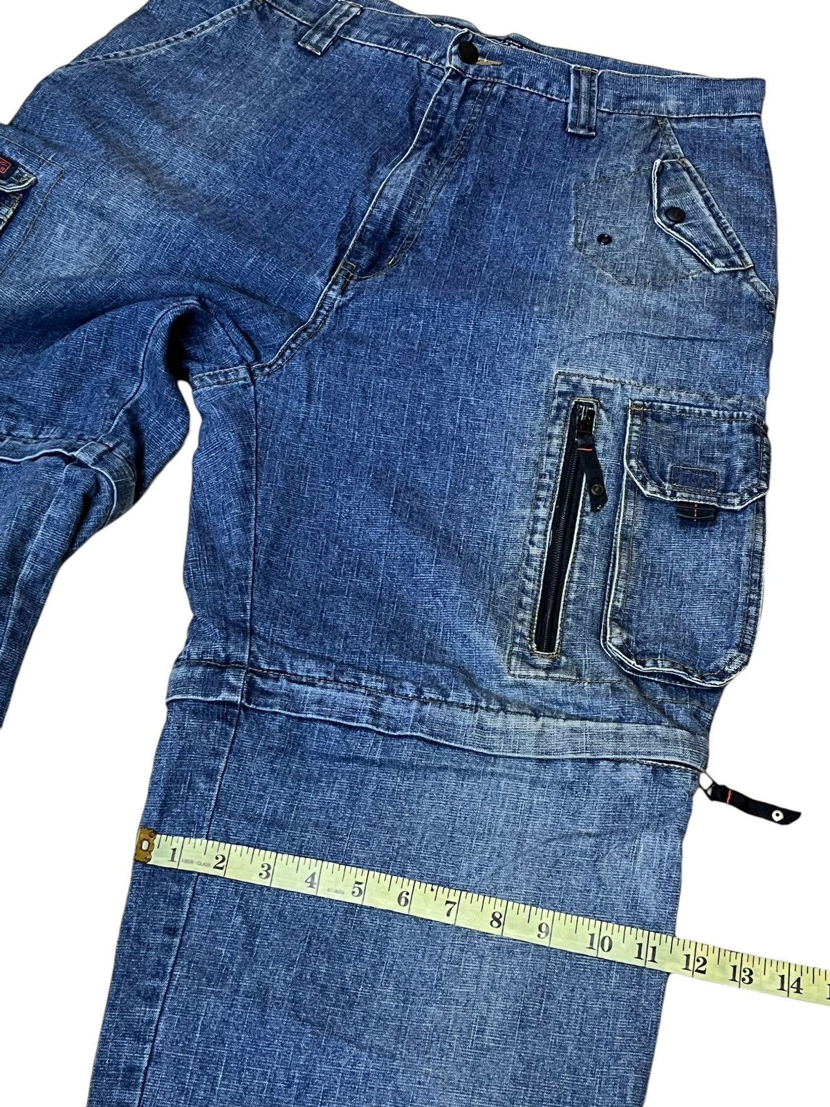 JNCO VINTAGE OTB ONE TOUGH BRAND 2 in 1 BAGGY JEANS INSPIRED JNCO Size US 34 / EU 50 - 12 Thumbnail