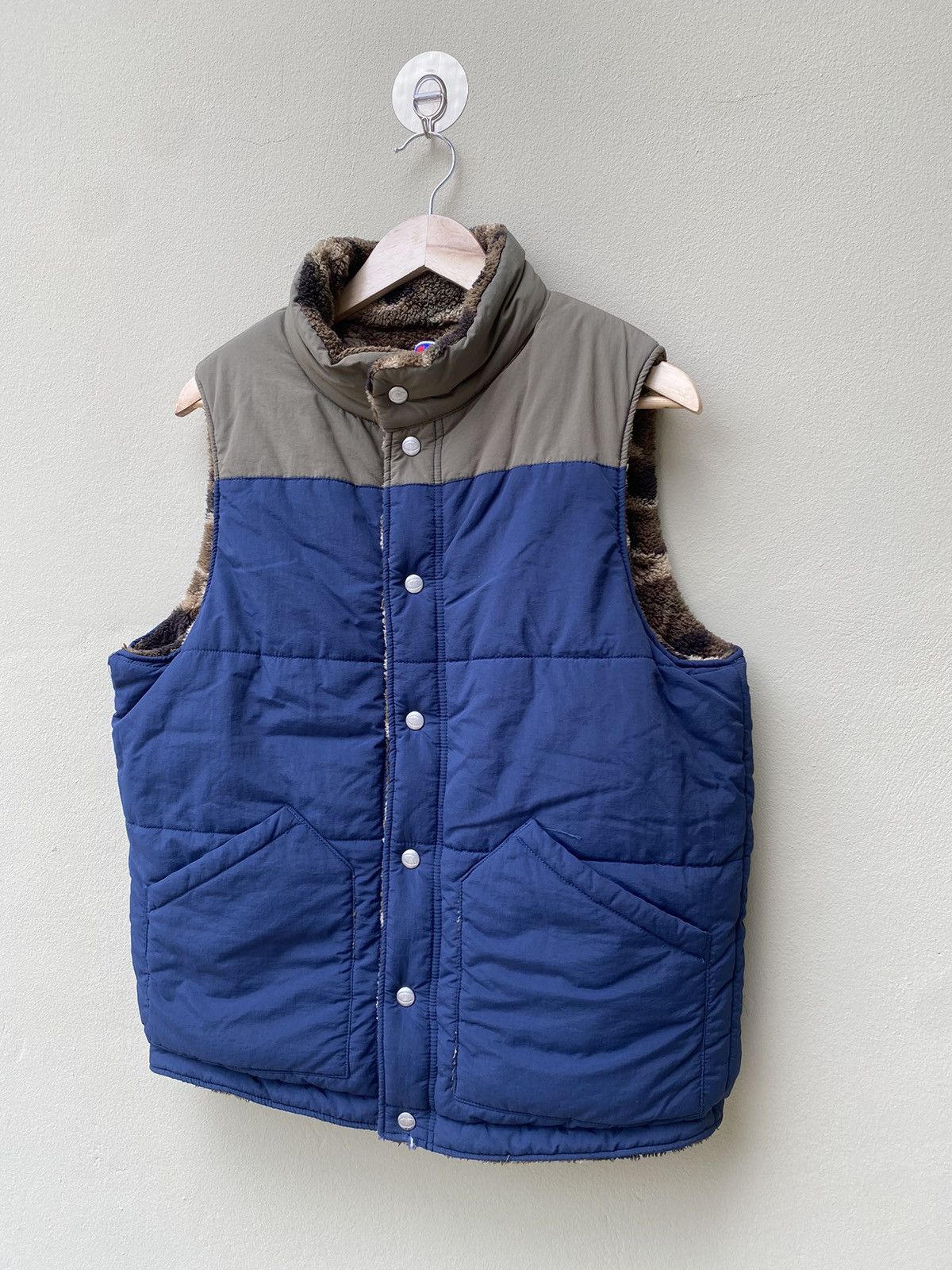 Champion × Vintage RARE CHAMPION REVERSIBLE CAMO VEST Size US L / EU 52-54 / 3 - 5 Thumbnail