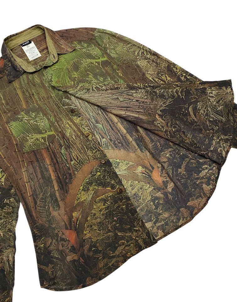 Vintage 90s D&G Safari Print Paper Thin Button Ups Shirt
