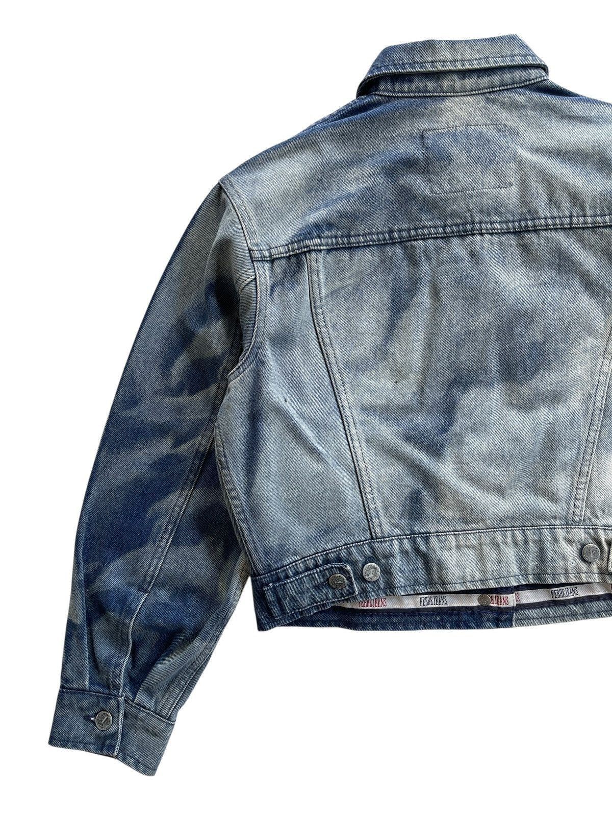 Ferre Ferre Jeans Acid Wash Denim Jacket Size XS / US 0-2 / IT 36-38 - 9 Thumbnail
