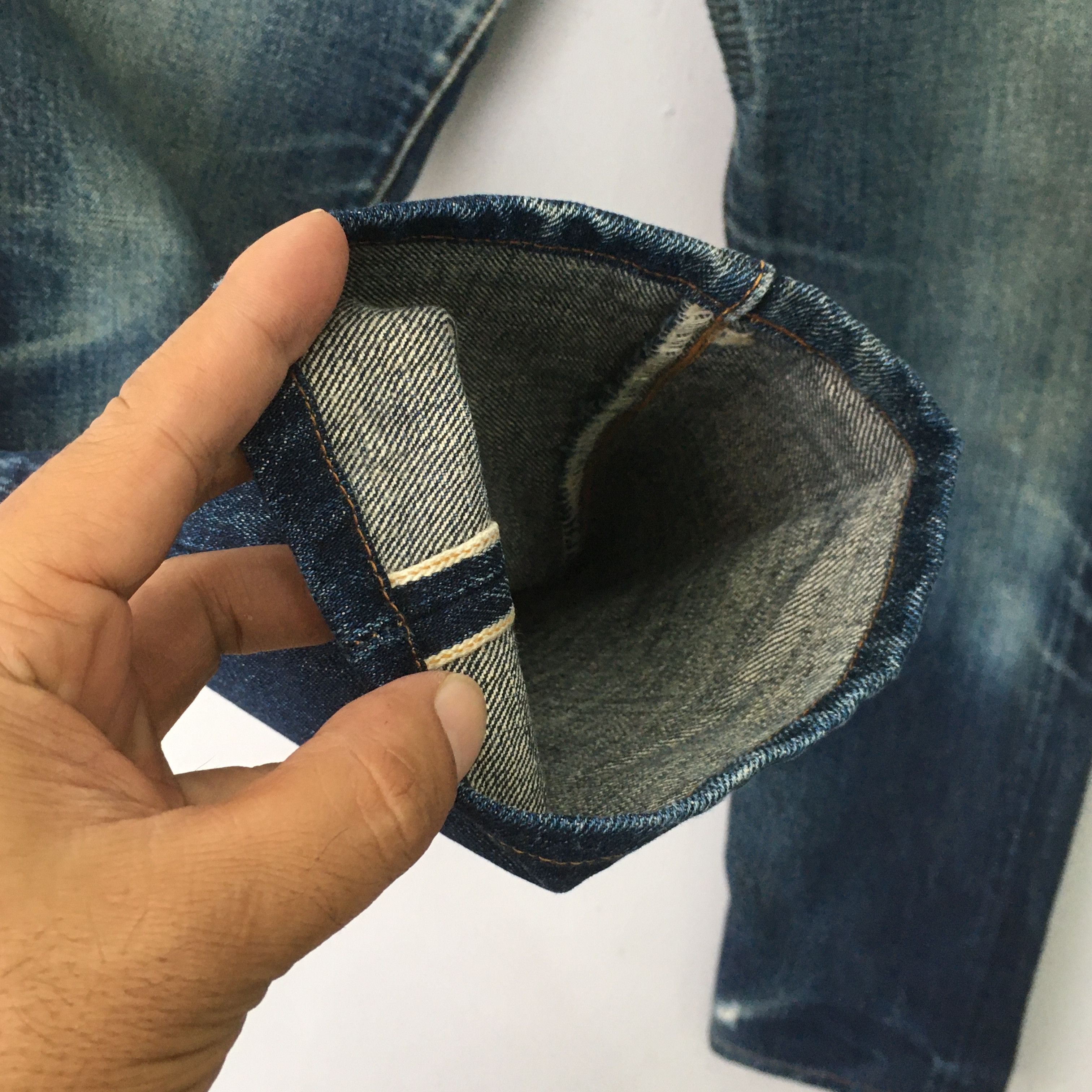 Denime Size 28x30 Vintage 90s Denime Big E Japan Denim S1450 Size US 28 / EU 44 - 5 Thumbnail