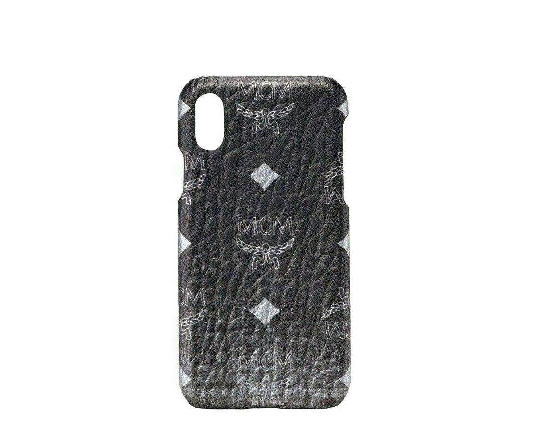 MCM Unisex Black / Silver Gradation Visetos IPhone XS Cell Size ONE SIZE - 1 Thumbnail
