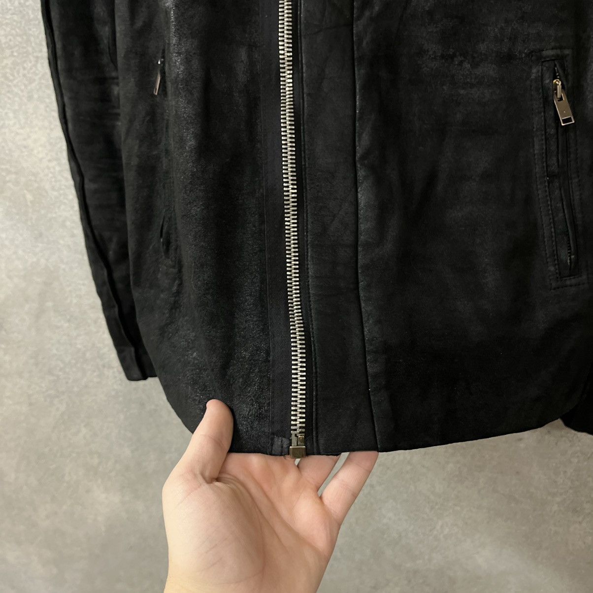 Rick Owens Rick Owens Suede Biker Jacket Black Size US S / EU 44-46 / 1 - 8 Thumbnail