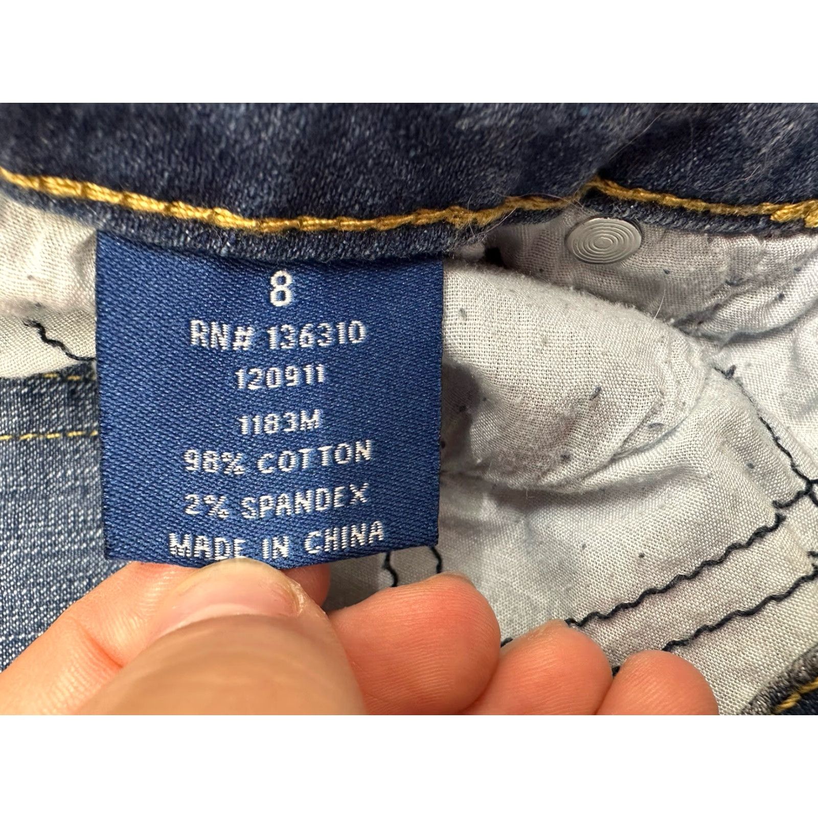 Denime Jeanerosity Womens Jeans Size 8 Denim Jeans Womens Regular Blue 5-Pocket Design Comfort Pockets Straight Vintage: No Strai... Size 30" / US 8 / IT 44 - 4 Thumbnail