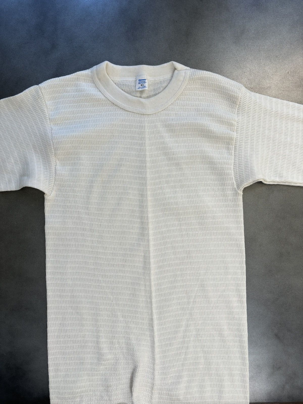 Hanes × Vintage 1980s Thermal Longsleeve Vintage Hanes American Sportsman US Size US S / EU 44-46 / 1 - 13 Thumbnail