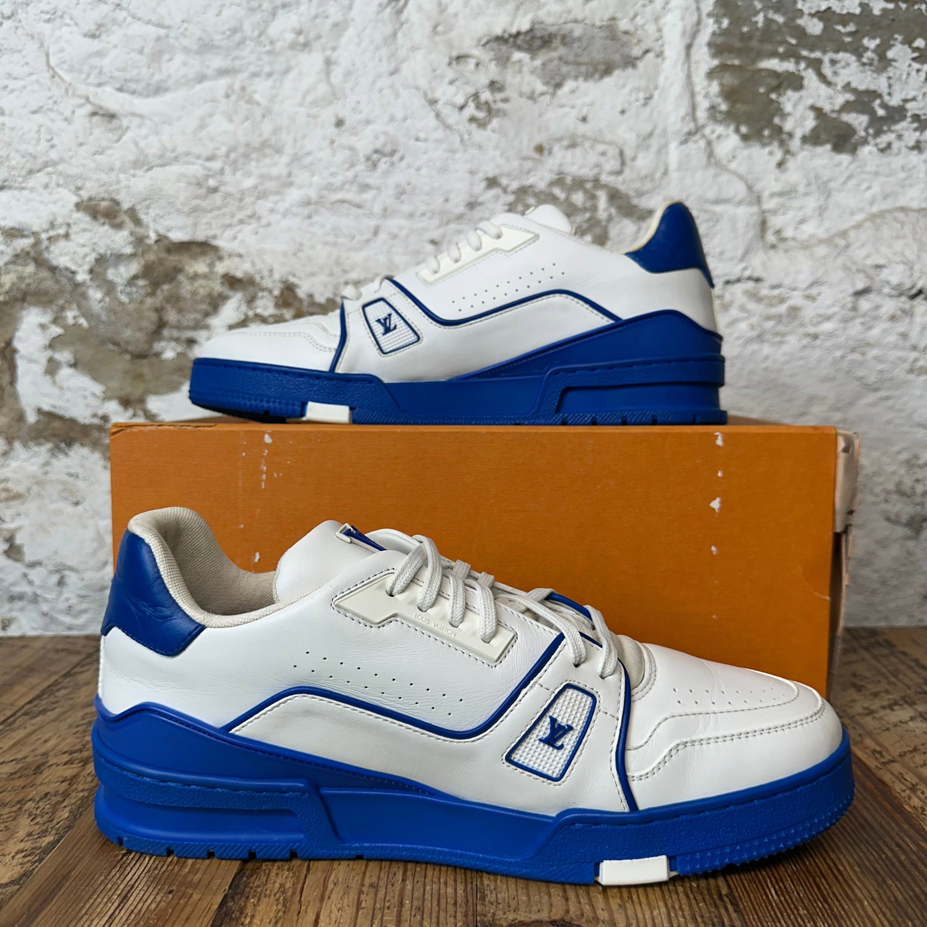 Louis Vuitton Louis Vuitton Blue White Trainer Sneaker Sz 8.5 (7LV) Size US 8.5 / EU 41-42 - 2 Thumbnail