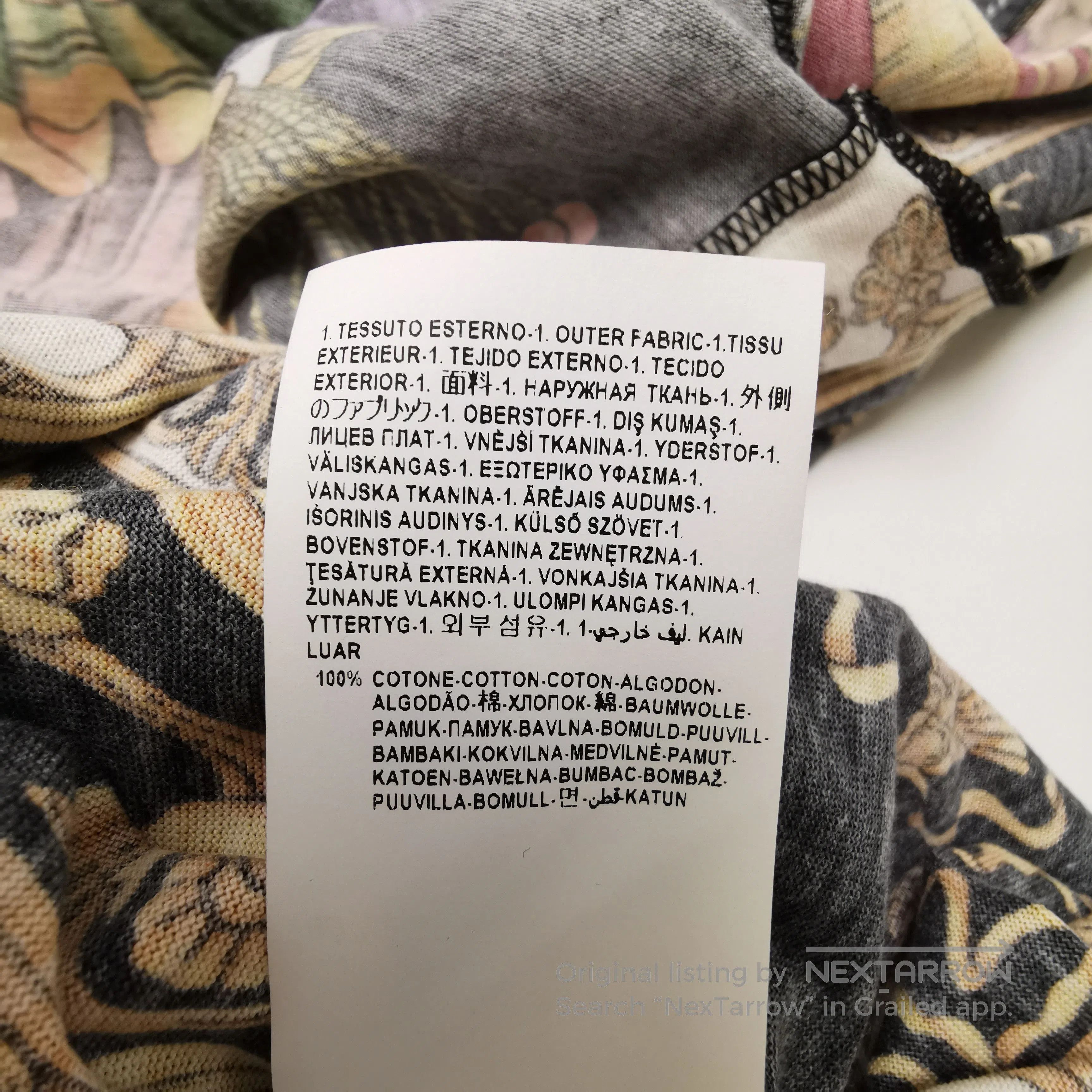 Versace Versace Cotton Patchwork Print Crew Neck T-Shirt S. Size US S / EU 44-46 / 1 - 8 Thumbnail