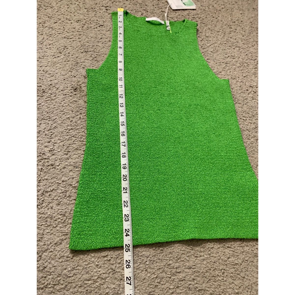 Helmut Lang HELMUT LANG GREEN KNIT LUXURY TANK TOP Size L / US 10 / IT 46 - 13 Thumbnail