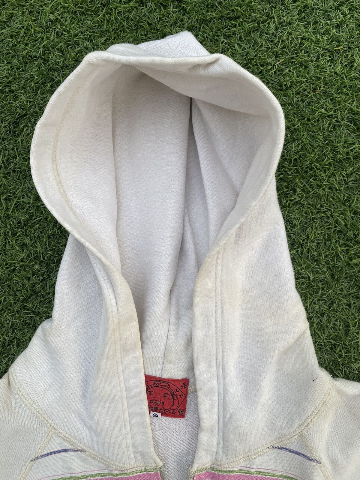 Evisu EVISU YAMANE ZIP HOODIE PINK SEA GULL & SMILE PAINT Size US XL / EU 56 / 4 - 4 Thumbnail