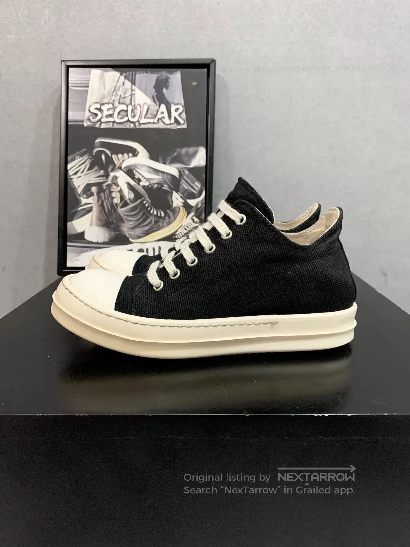 Rick Owens Drkshdw Rick Owens DRKSHDW Canvas Low. Size US 5 / IT 35 - 1 Thumbnail