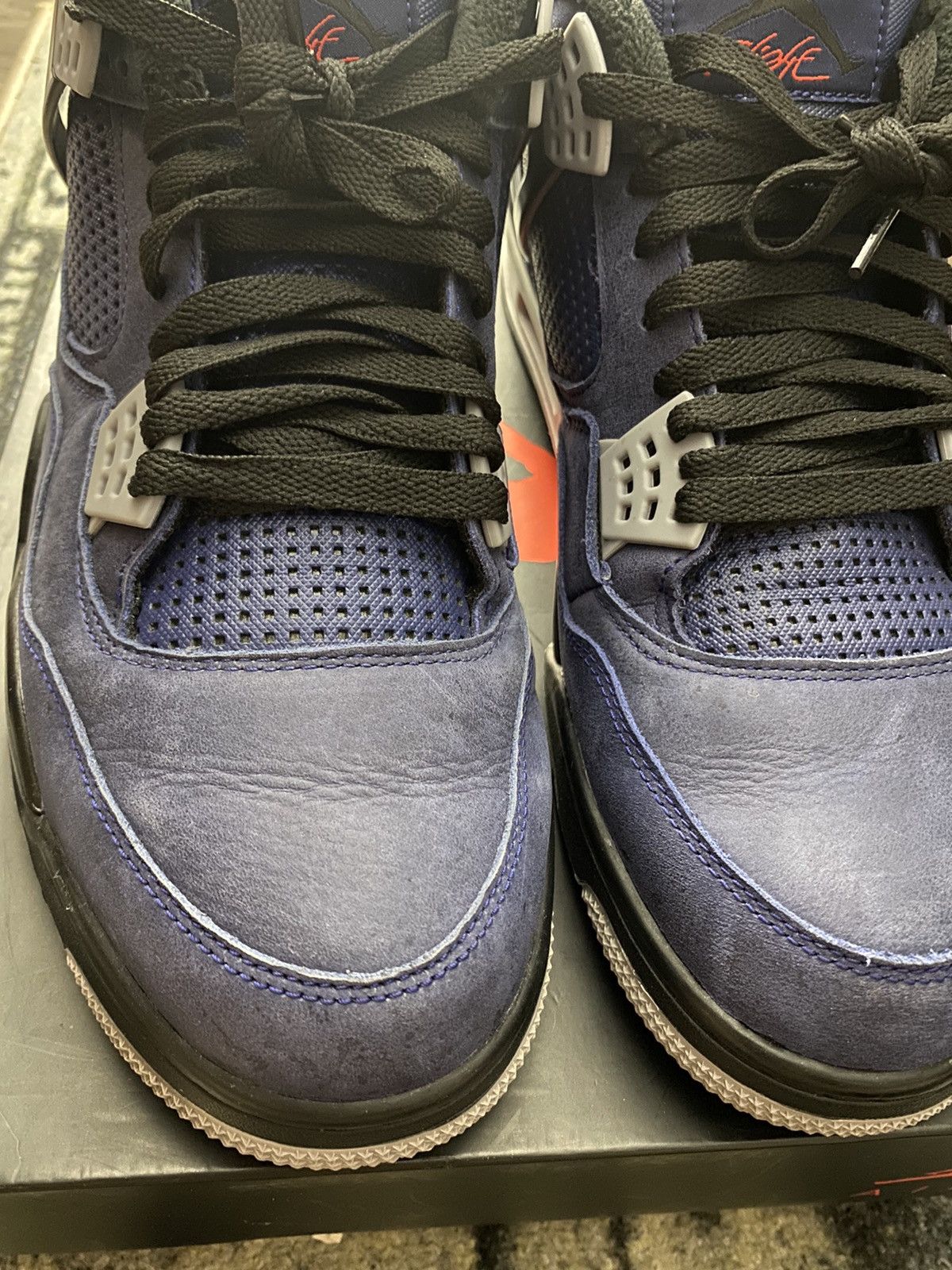 Jordan Brand × Nike Jordan 4 Retro Winterized Royal Blue Size US 13 / EU 46 - 4 Thumbnail
