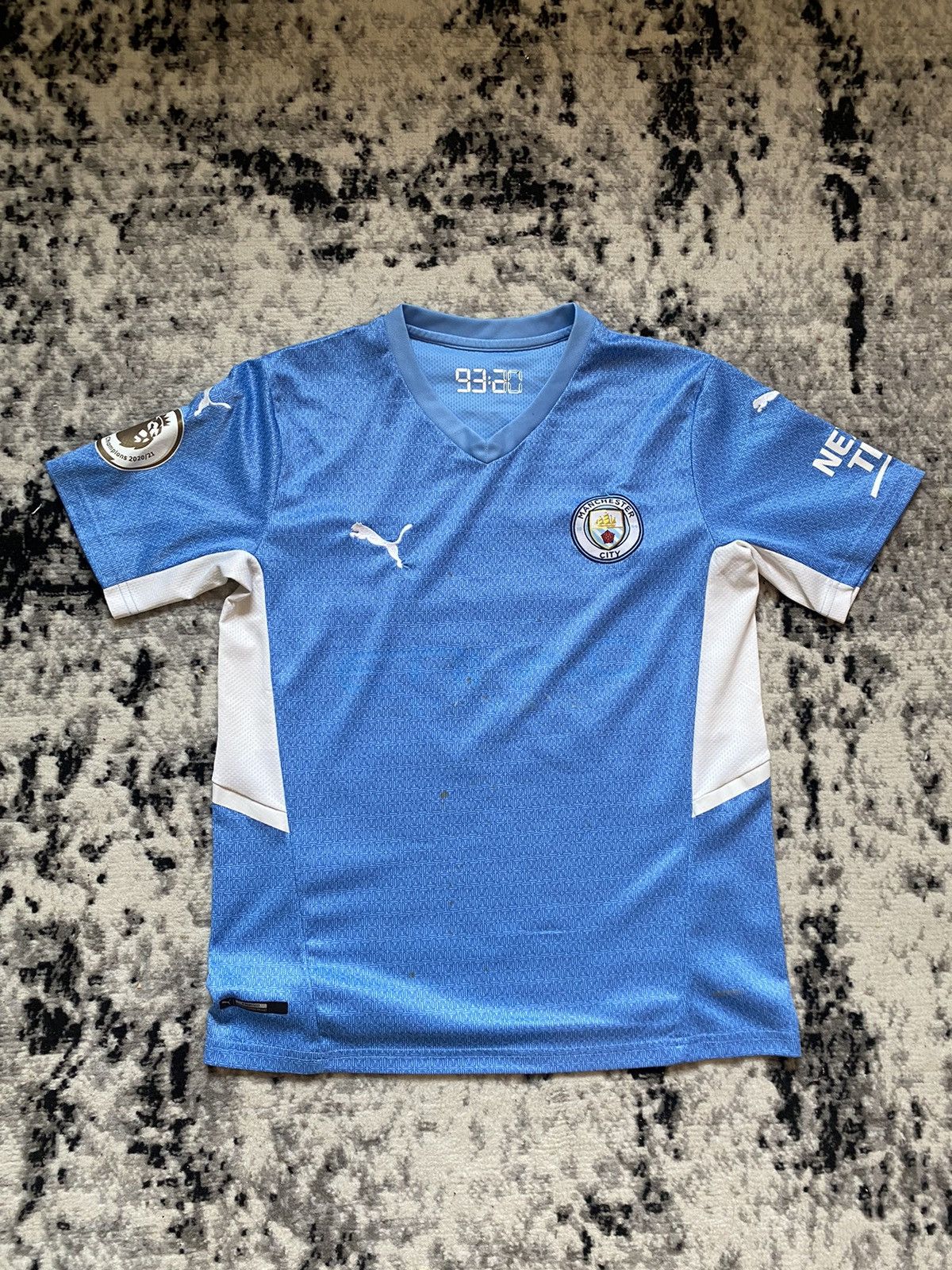 Puma × Vintage Manchester City De Bruyne Jersey Puma Blockcore First Kit Size US S / EU 44-46 / 1 - 2 Thumbnail