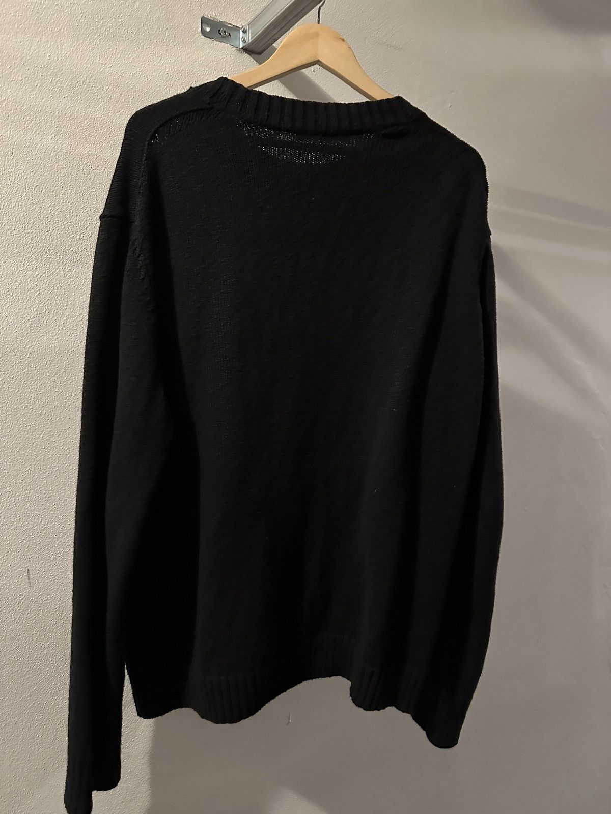 Acne Studios Black knit sweater Size US XL / EU 56 / 4 - 3 Thumbnail