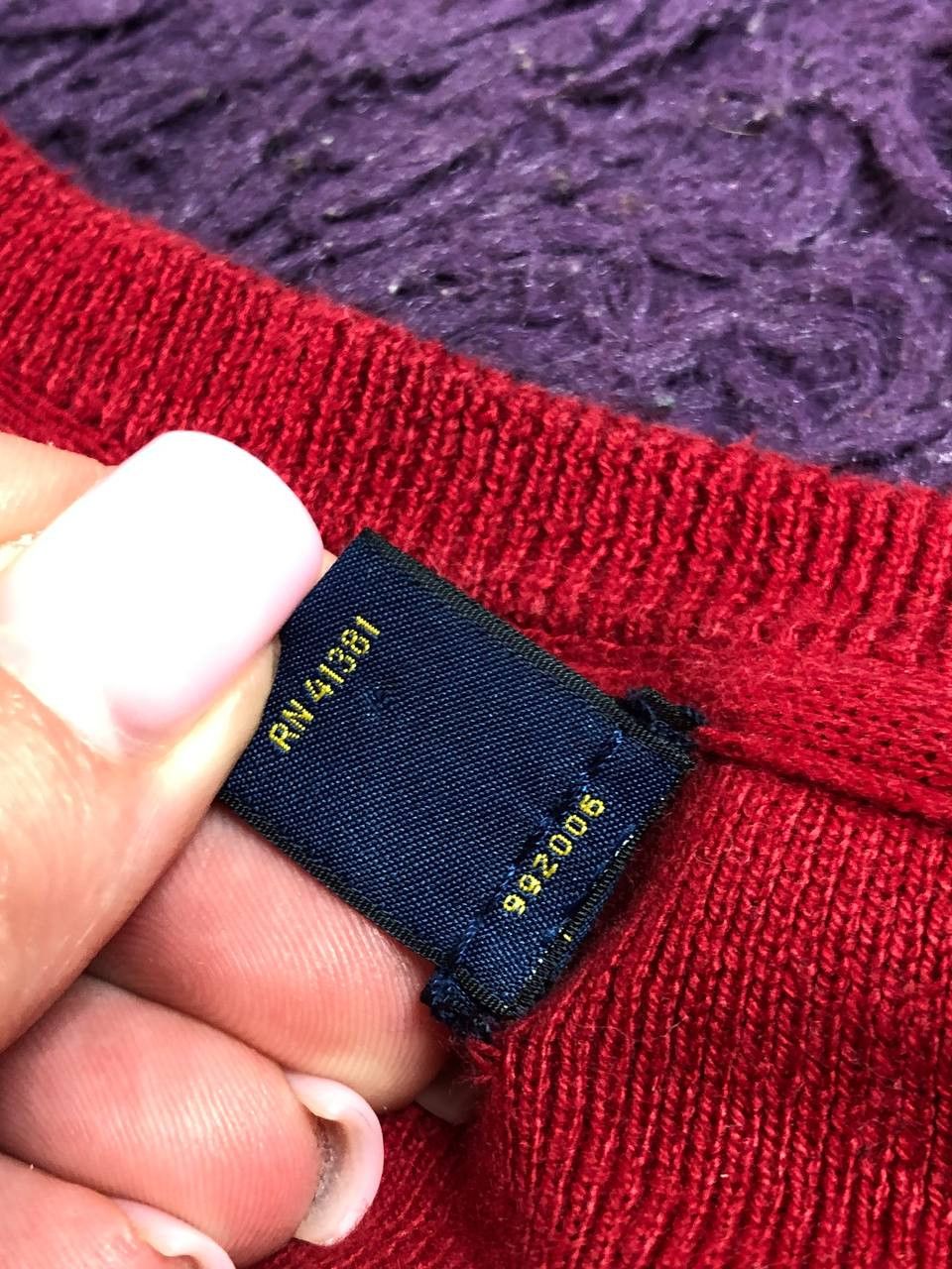 Polo Ralph Lauren × Vintage Polo Ralph Lauren Crewneck Knitted Sweater Pony Size US L / EU 52-54 / 3 - 3 Thumbnail