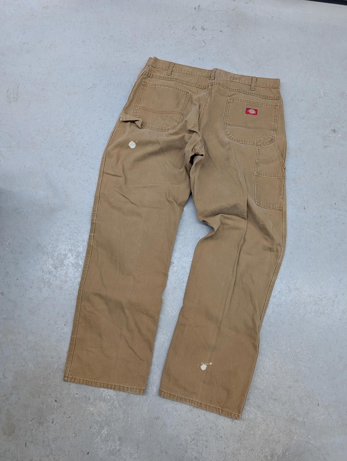 Dickies Early 2000s Y2K Dickies Brown Carpenter Jeans Size US 37 - 1 Thumbnail