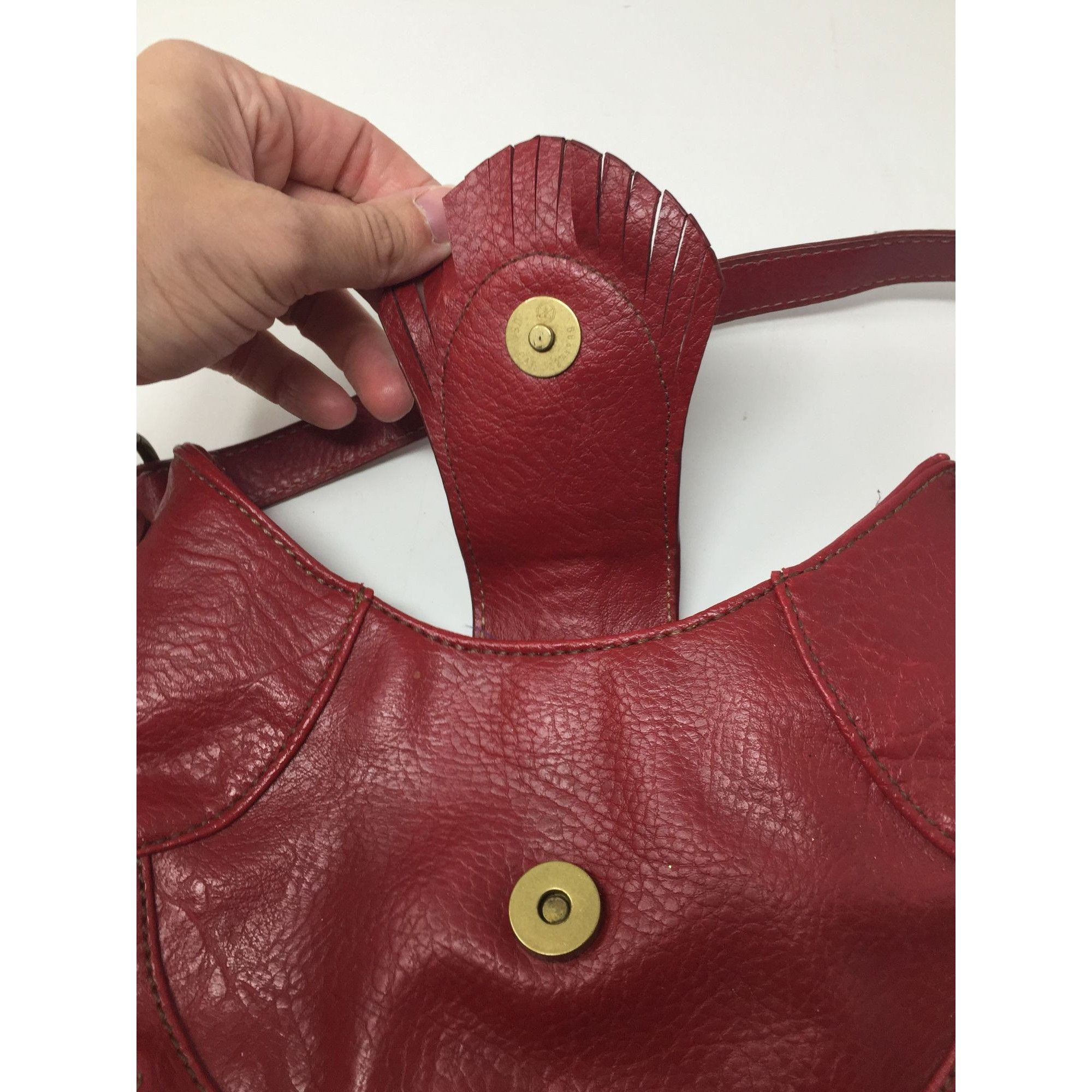 Other Nine & Company Womens Red/Purple Purse with Magnetic Closure Size ONE SIZE - 6 Thumbnail
