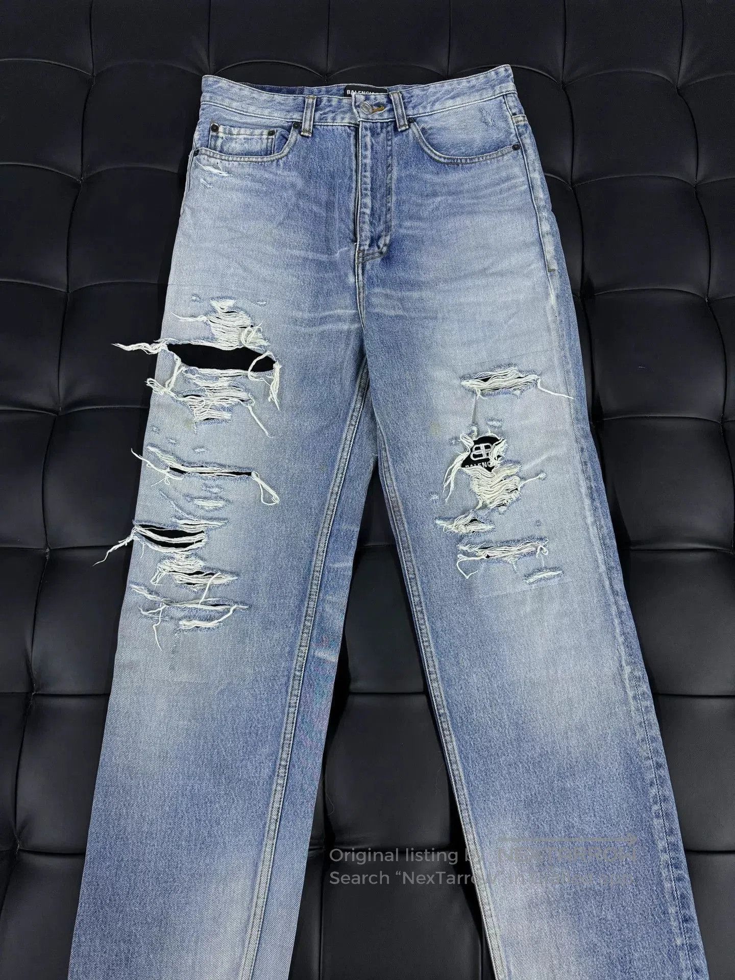 Balenciaga Balenciaga Distressed Denim Jeans Size 30. Size US 30 / EU 46 - 1 Thumbnail