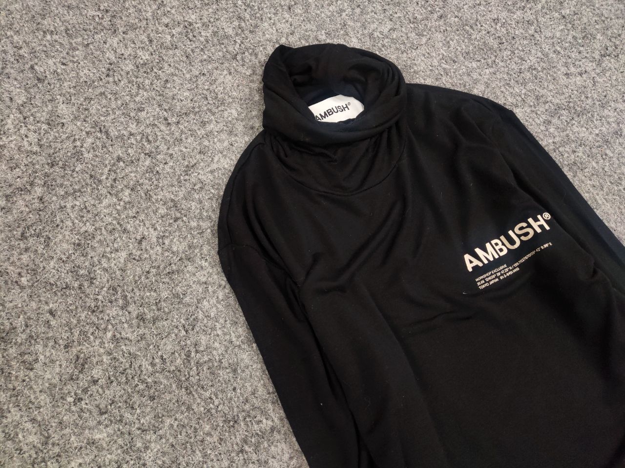 Ambush Design Ambush Japan jersey workshop turtleneck black long sleeve Size S / US 4 / IT 40 - 7 Thumbnail