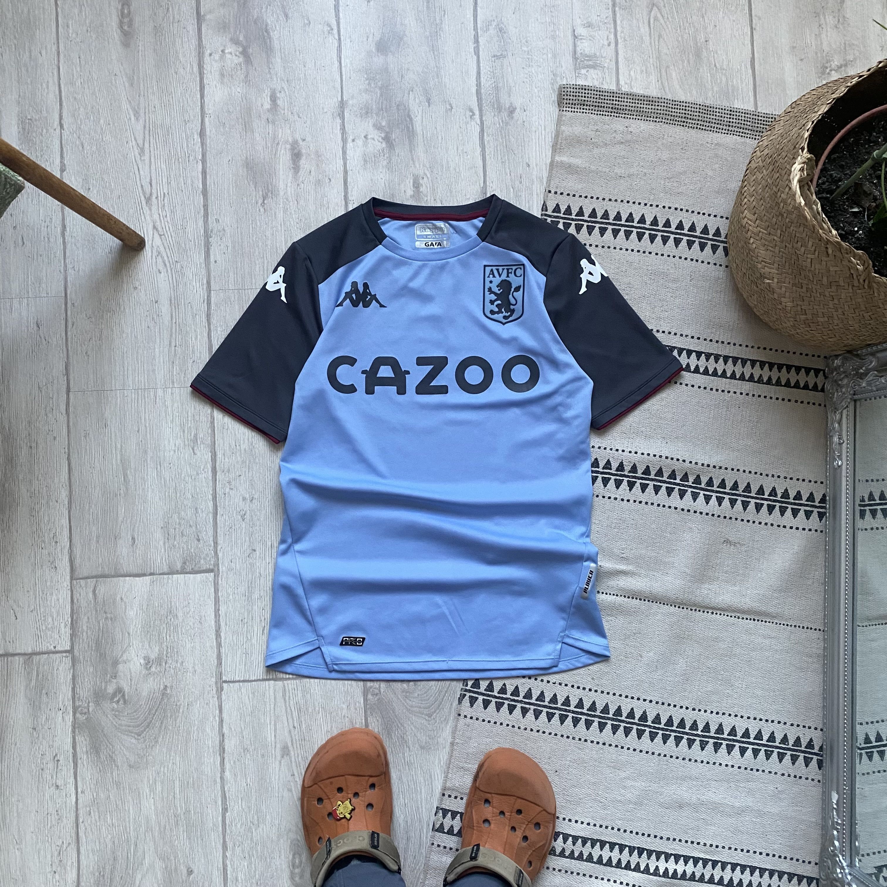 Kappa ⚽️ Blockore Gara Kappa Aston Villa FC jersey Soccer Size US S / EU 44-46 / 1 - 1 Thumbnail