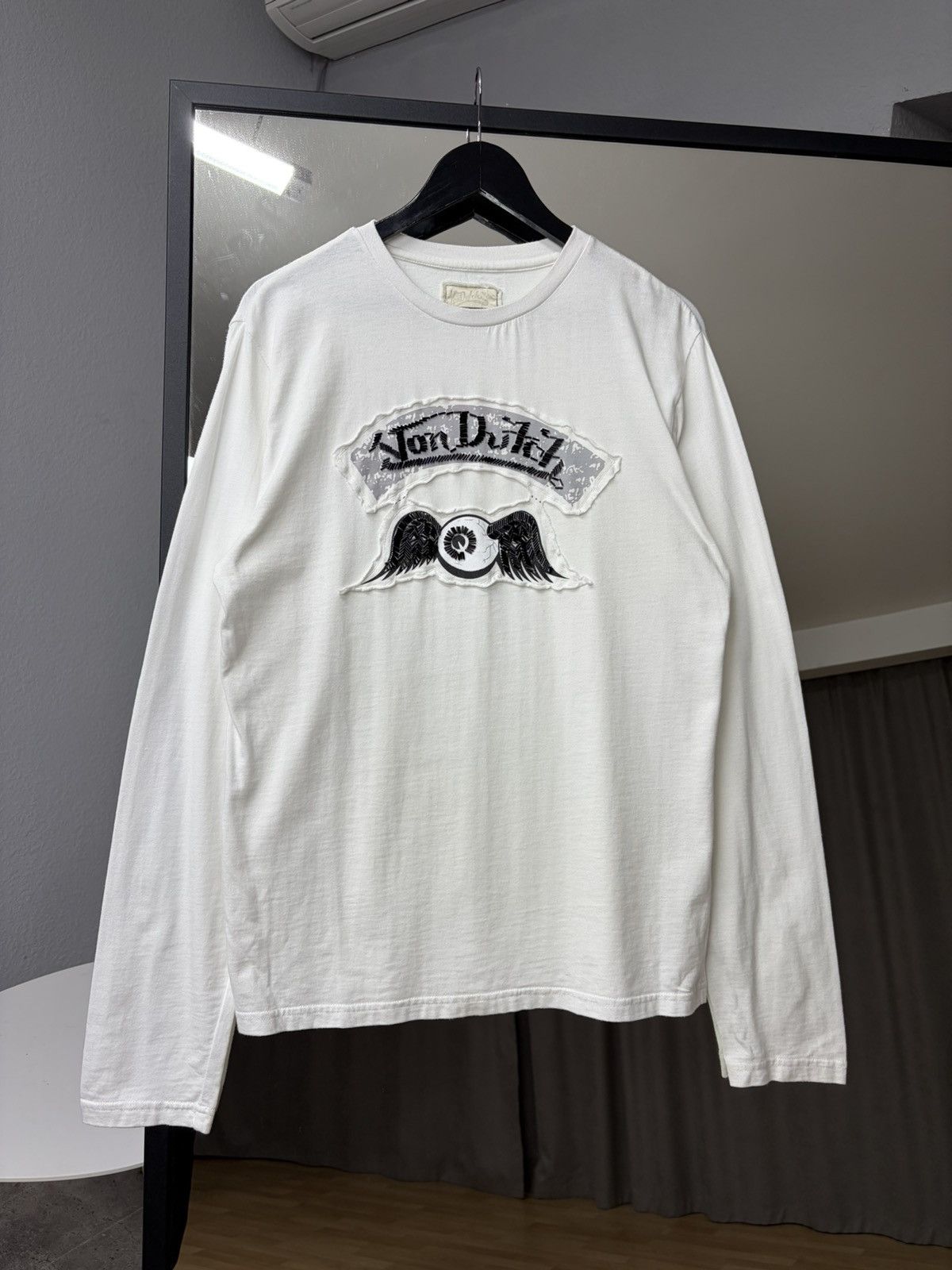 Von Dutch Vintage y2k Von Dutch White Longs-levee Embossed Logo Tee Size US XL / EU 56 / 4 - 19 Thumbnail