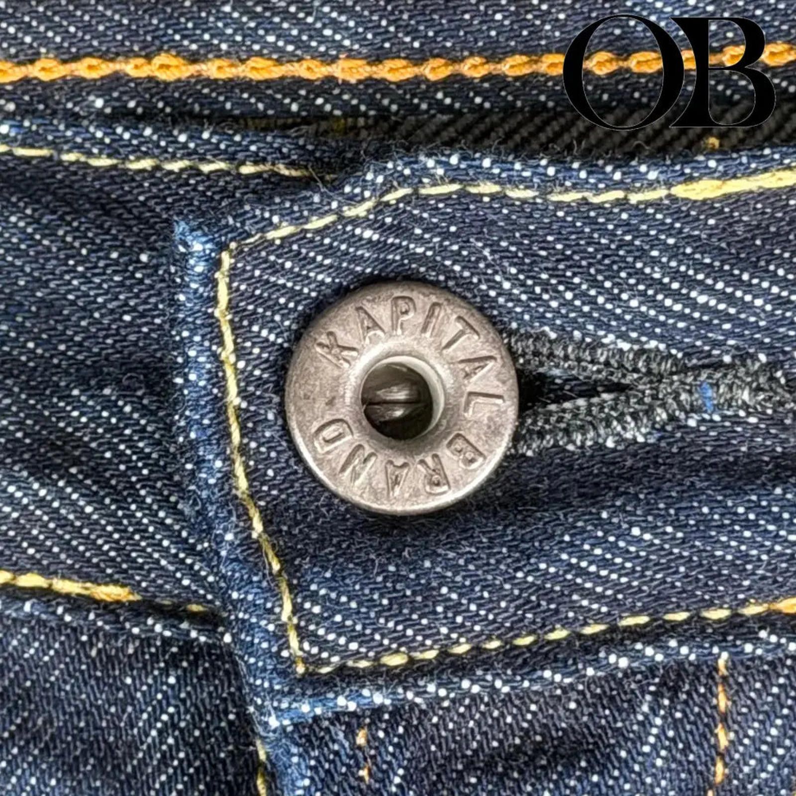 Kapital Kapital 12.5oz Denim Mexican Tuxedo Pants 5P Pants Size US 36 / EU 52 - 6 Thumbnail