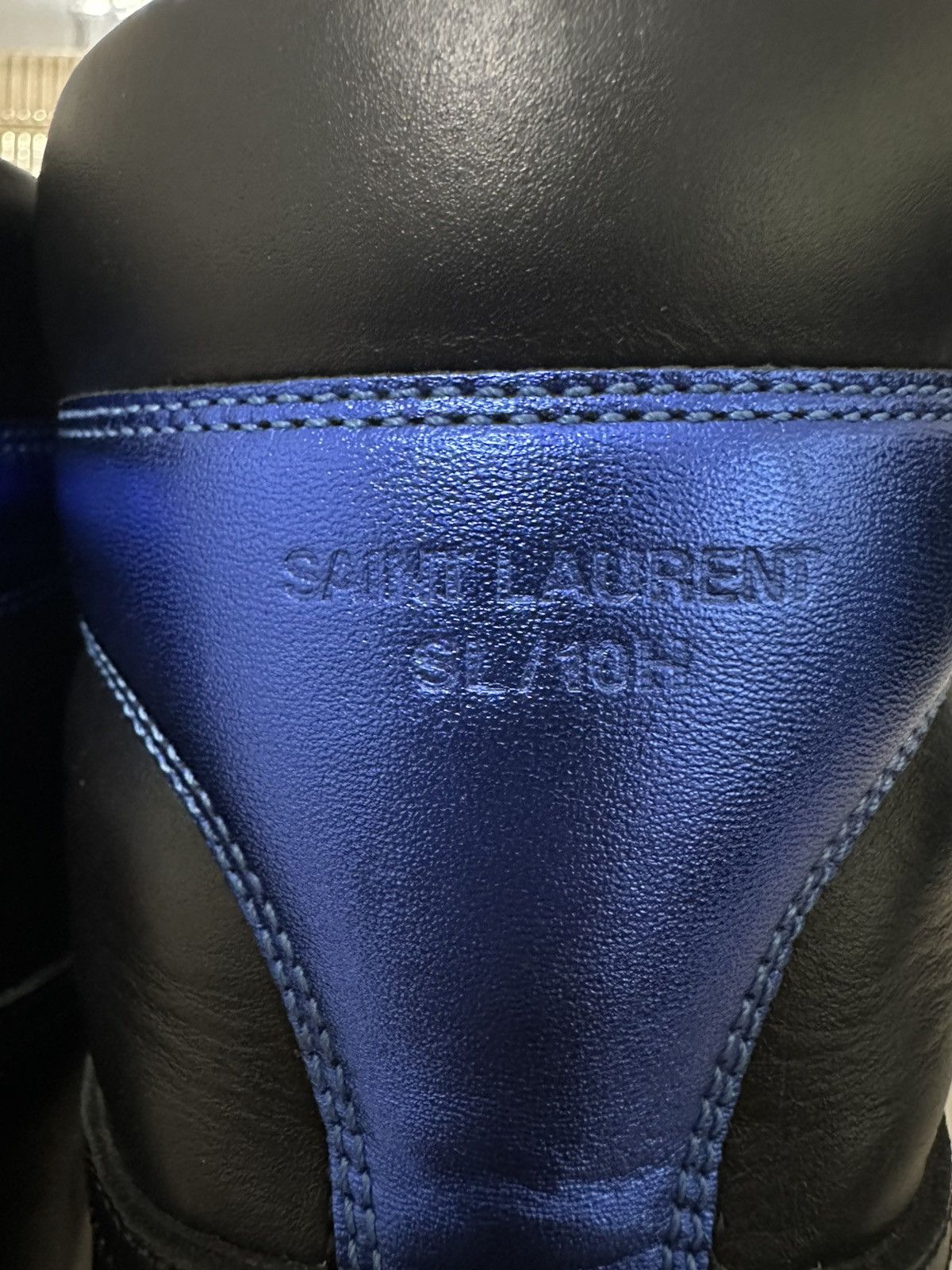 Saint Laurent Paris 2010s Saint Laurent SL/10H Royal Blue Hightop Sneakers Size US 13 / EU 46 - 11 Thumbnail