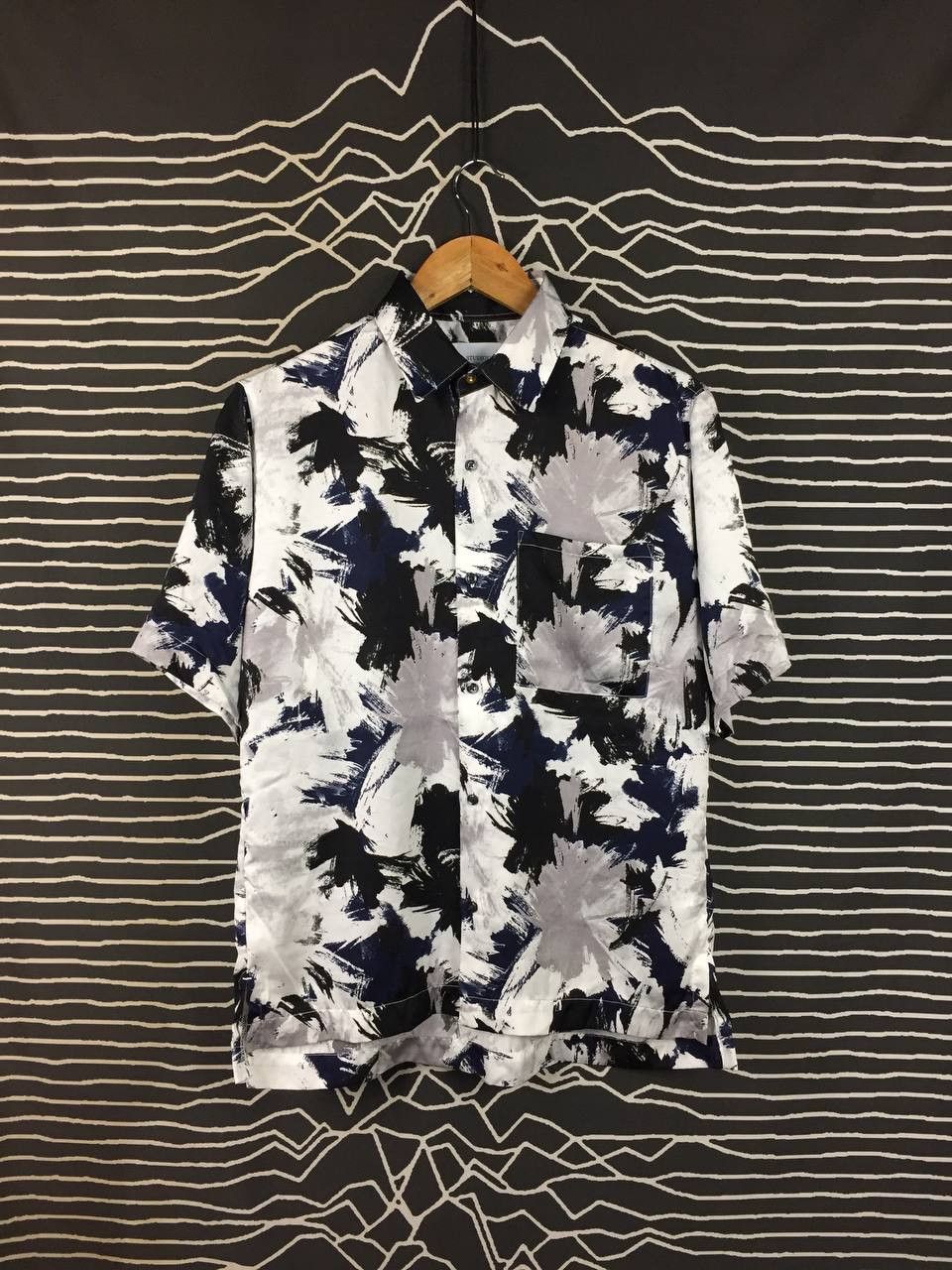 STUDIOUS STUDIOUS Japan Abstract Brushstroke Print Button Up Shirt Size US S / EU 44-46 / 1 - 2 Thumbnail