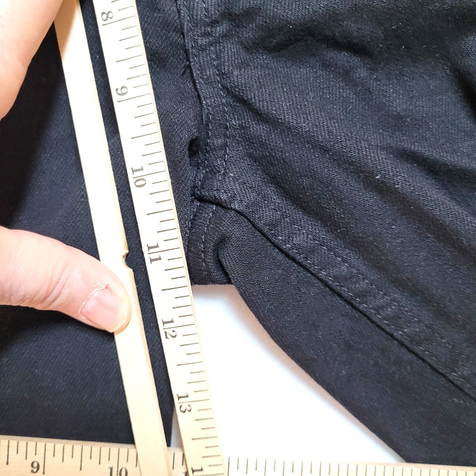 Pacsun PACSUN Men's Black Denim Shorts W32 Distressed Holes Frayed Size US 32 / EU 48 - 4 Thumbnail