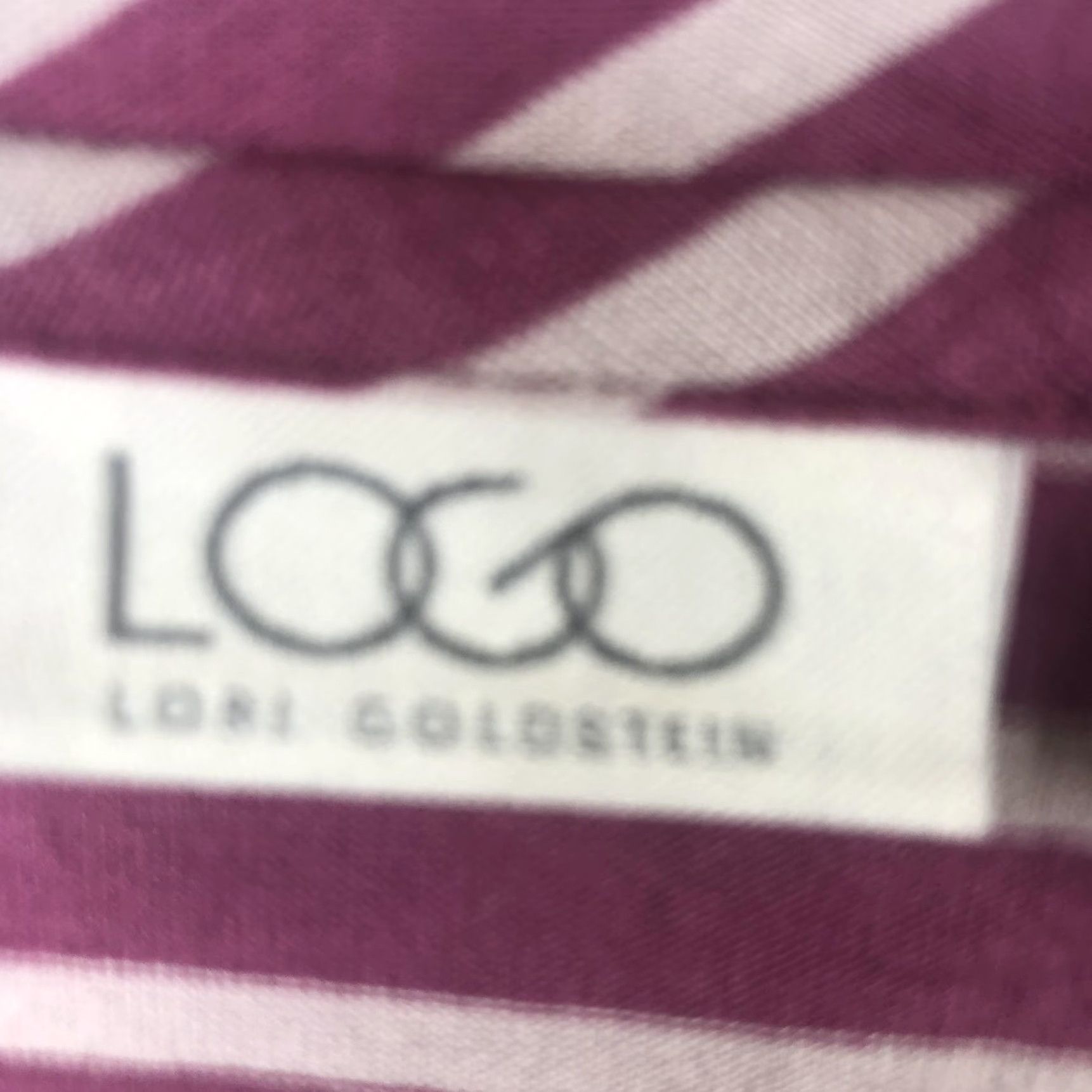 Vintage Logo Lori Goldstein Shirt Womens XL Purple Striped Tunic Athleisure Comfy Size XL / US 12-14 / IT 48-50 - 5 Thumbnail