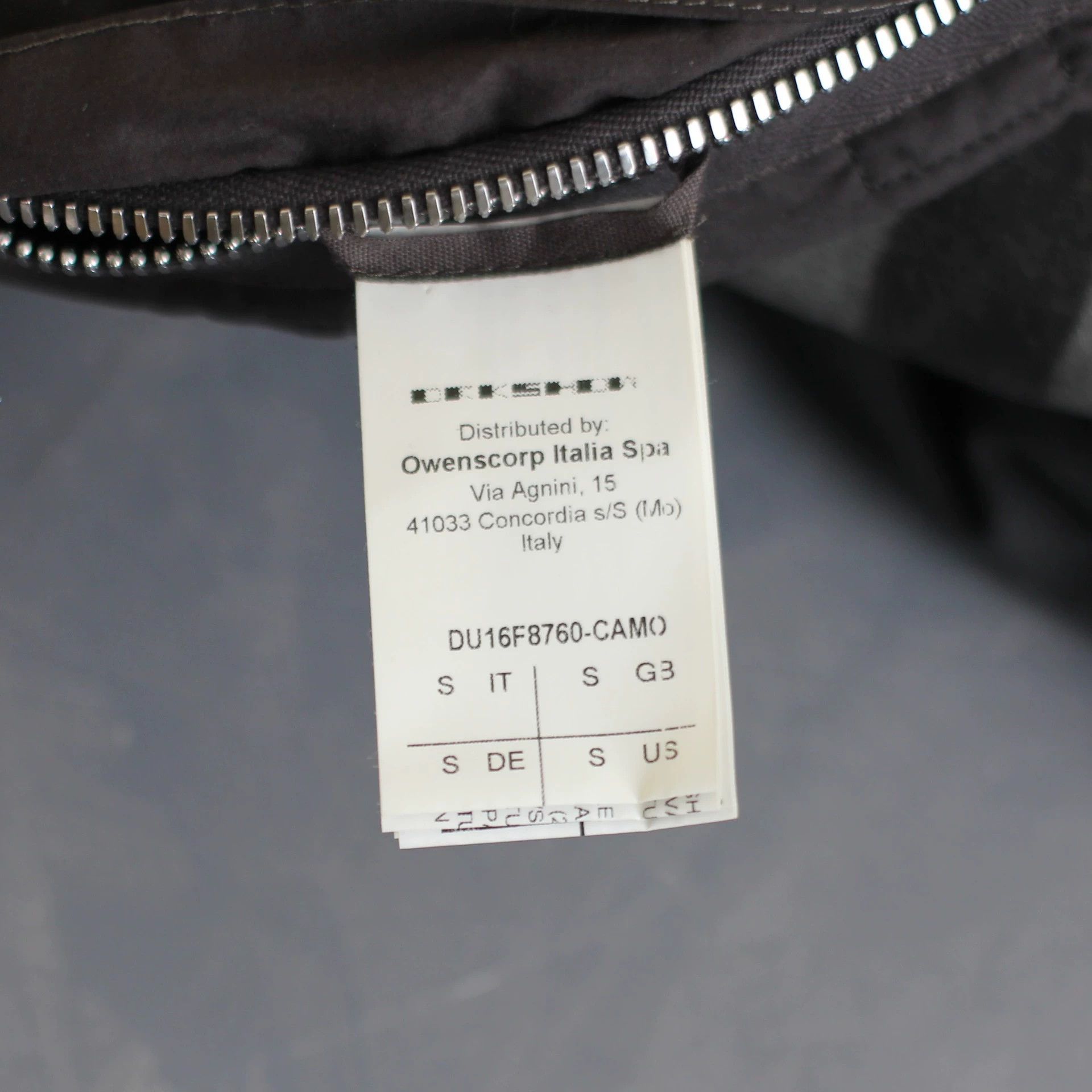 Rick Owens Rickowens double-stitched printed Ma 1 jacket. Size US S / EU 44-46 / 1 - 7 Thumbnail