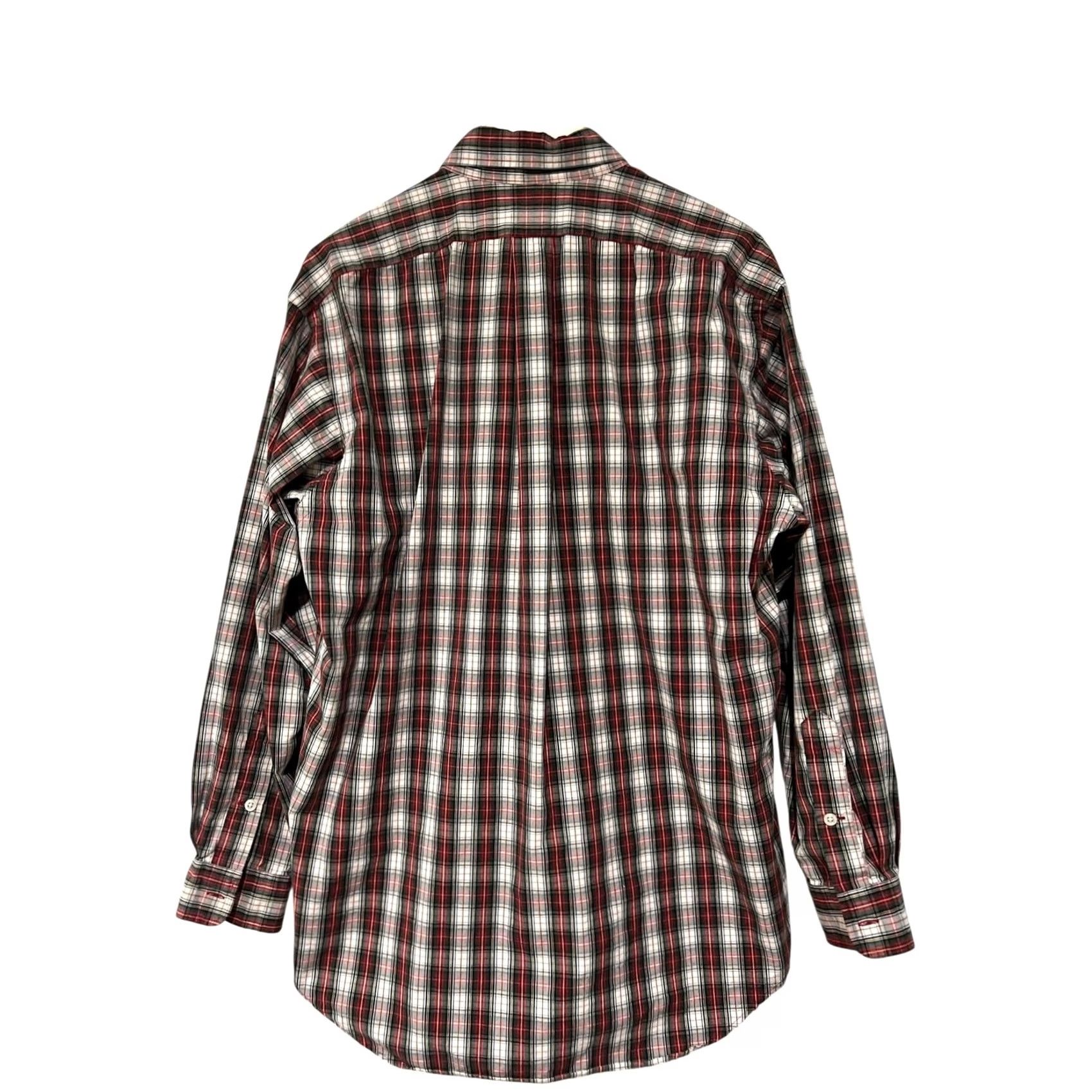 Ralph Lauren Ralph Lauren Blake Shirt Men Medium Long Sleeve Button Up Plaid 2-Ply Cotton Red Size US M / EU 48-50 / 2 - 4 Thumbnail