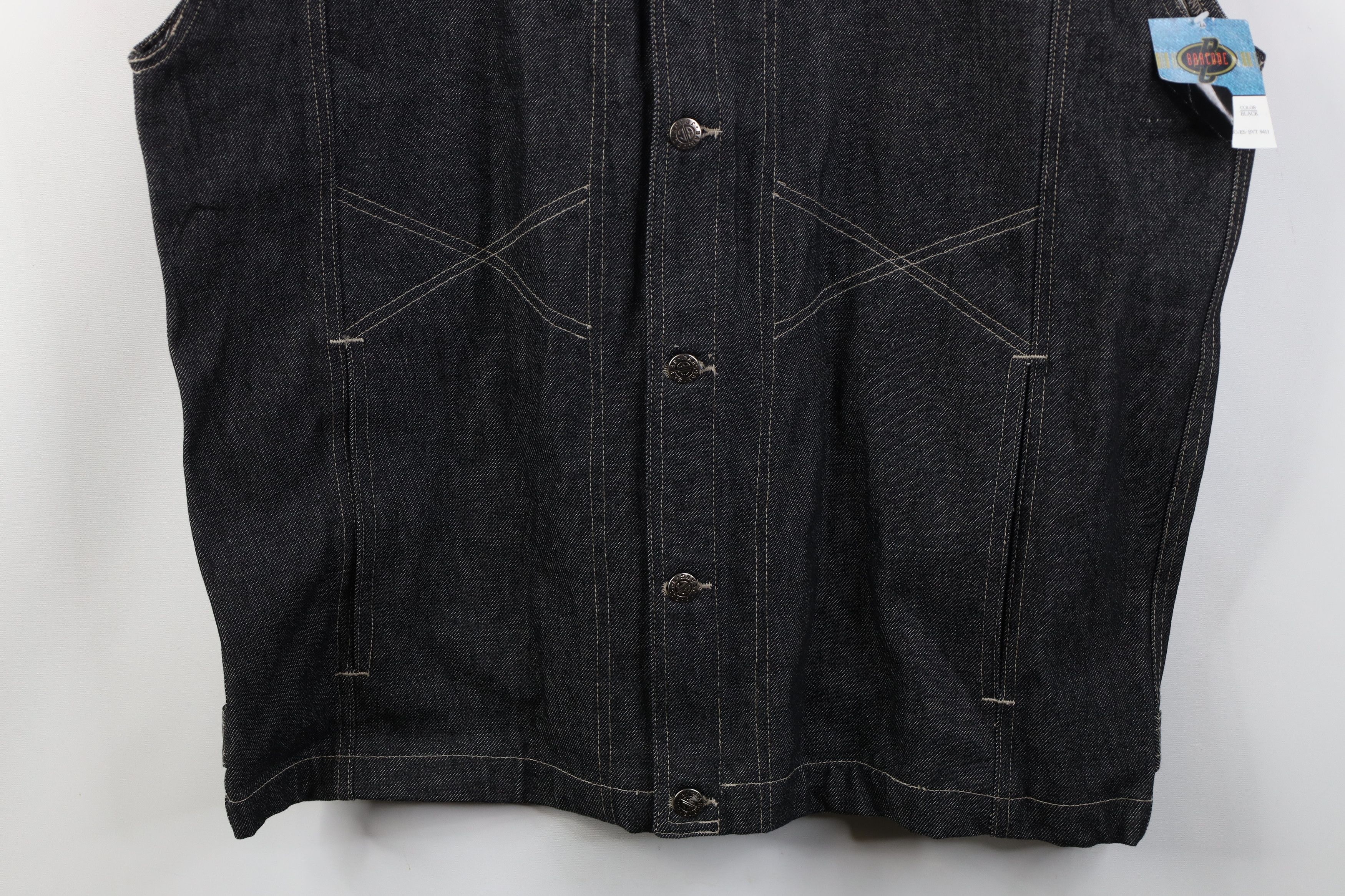 Vintage Vintage 90s Y2K Streetwear Sleeveless Denim Jean Vest Jacket Size US XL / EU 56 / 4 - 3 Thumbnail