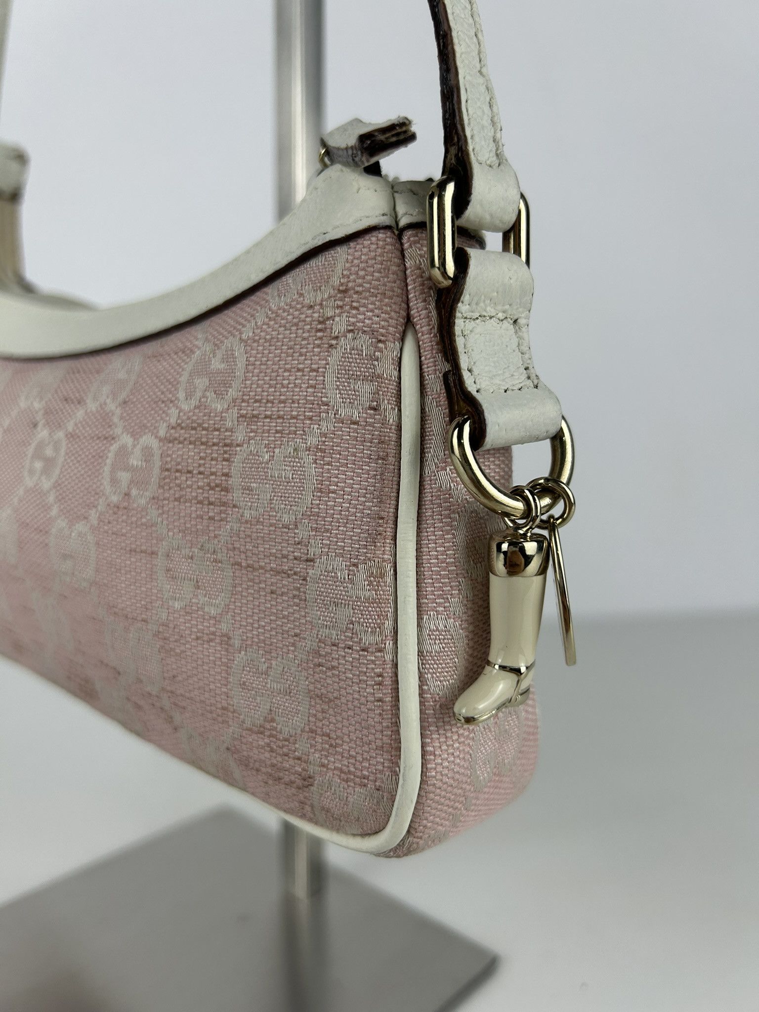 Gucci Gucci pink gg monogram canvas pochette Size ONE SIZE - 8 Thumbnail