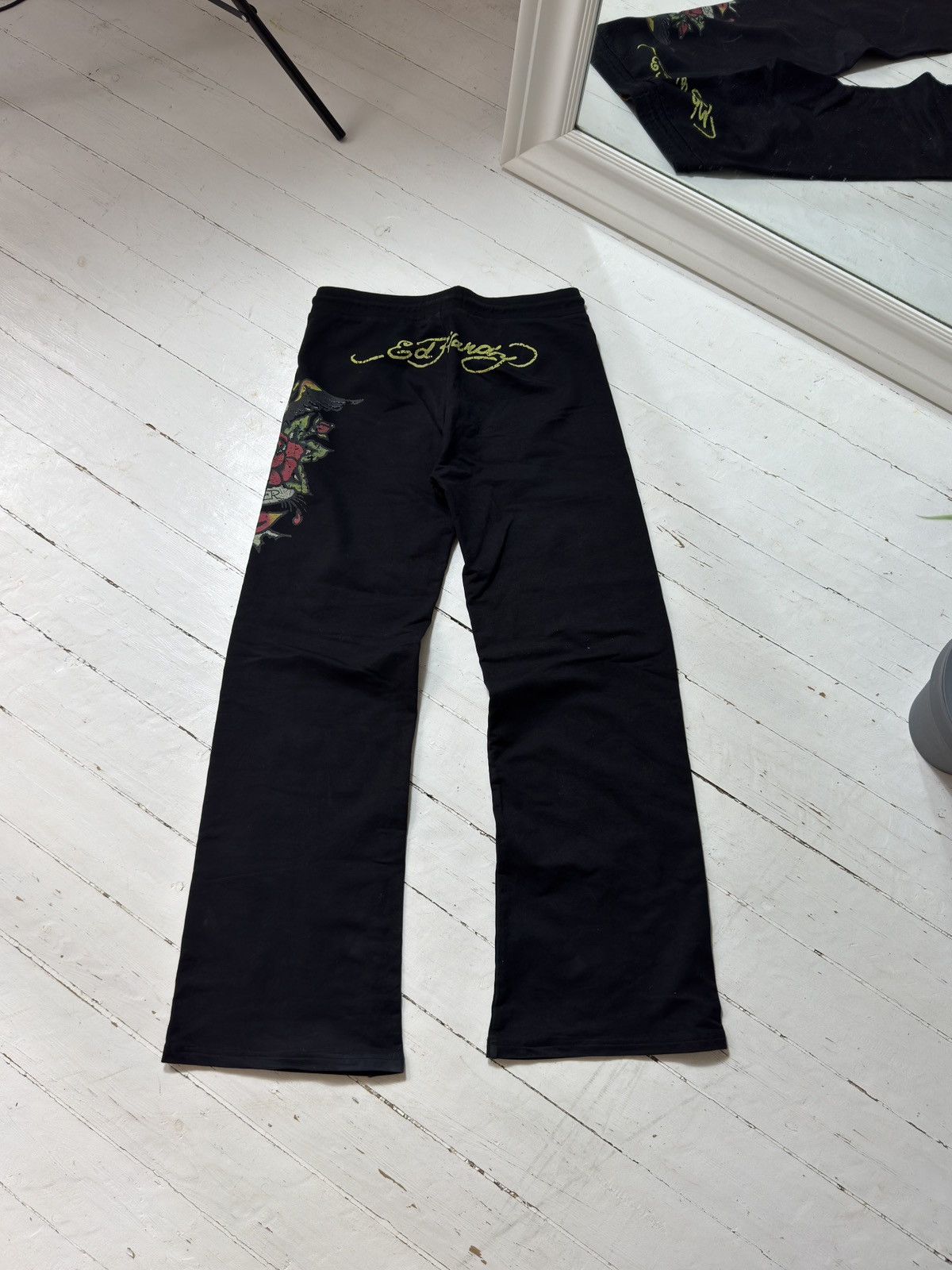 Ed Hardy ED HARDY x URBAN OUTFITTERS 2000s “LOVER” PANTS Size 28" / US 6 / IT 42 - 1 Thumbnail