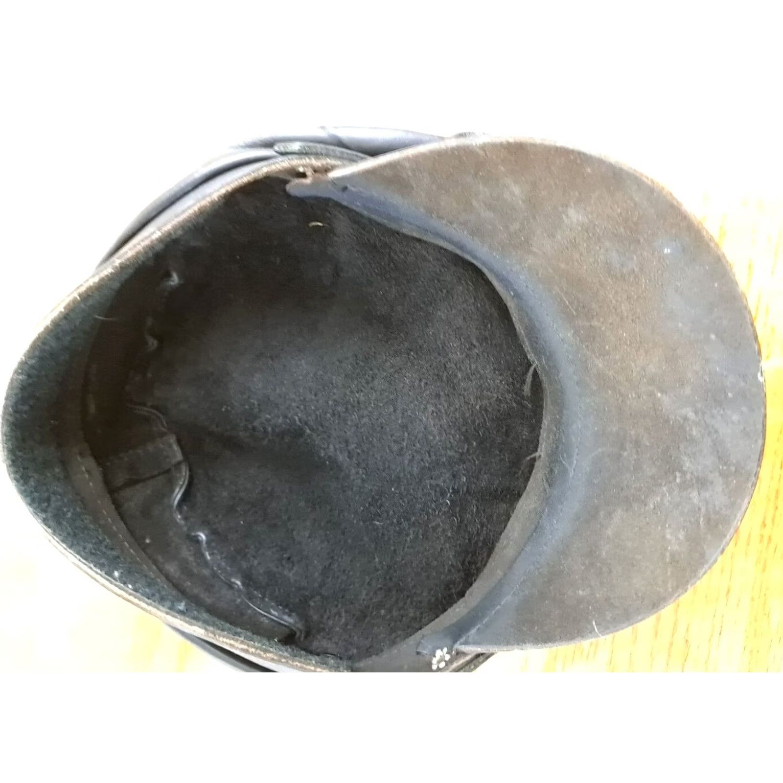 Vintage Vintage Genuine Leather Motorcycle Cabbie Hat Fitted small Size Black Panther Unisex Adults Casual Size ONE SIZE - 6 Thumbnail