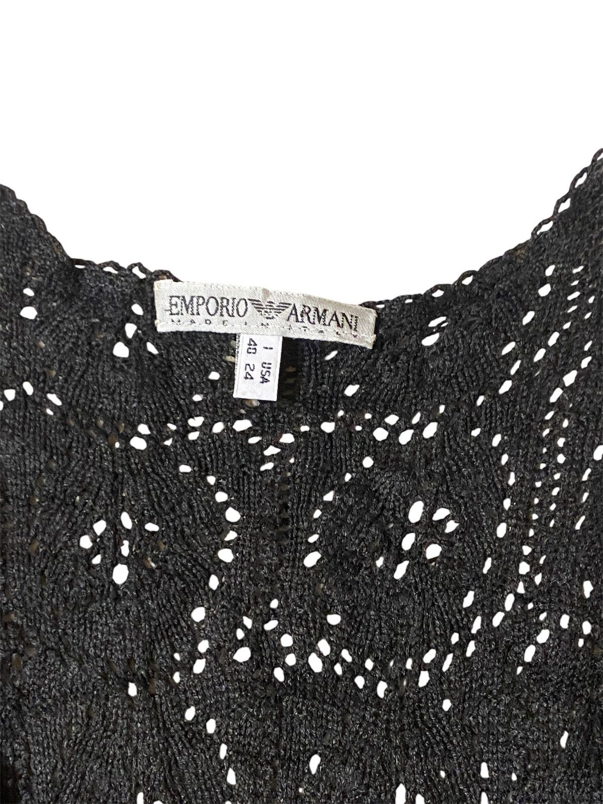 Emporio Armani Vintage Emporio Armani Knitted Lace Size S / US 4 / IT 40 - 3 Thumbnail