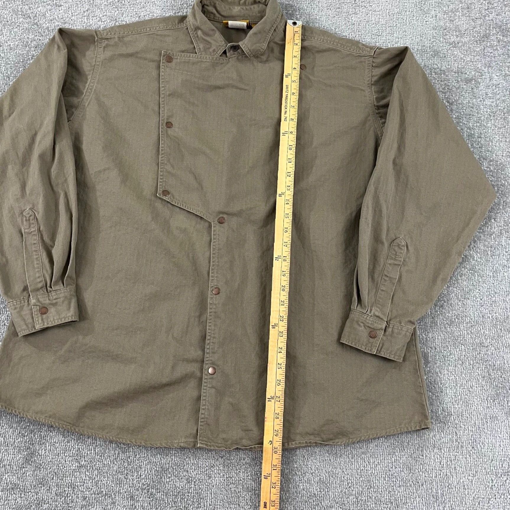 Vintage Outback Trading Jacket Mens XL Brown Snap L/S Workwear Western Bush Outfitters Size US XL / EU 56 / 4 - 4 Thumbnail