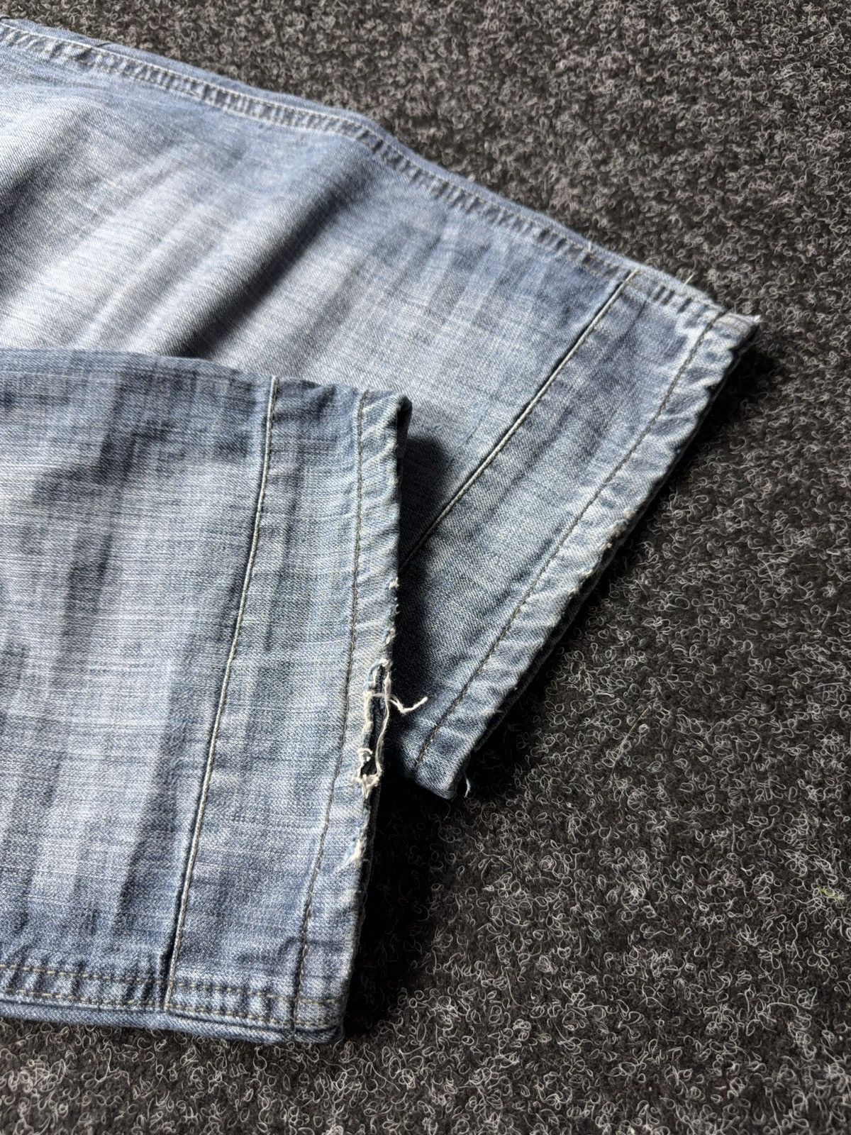20471120 Japanese 00s Y2K Retro Sk8 Jnco Ecko Baggy Cargo Denim Jeans Size US 36 / EU 52 - 14 Thumbnail