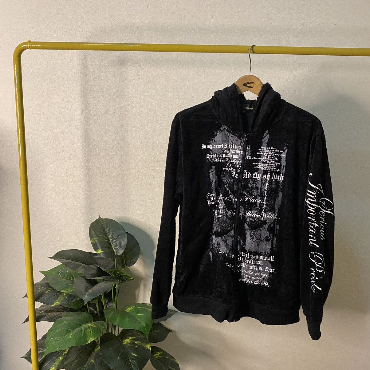 If Six Was Nine × Japanese Brand × Seditionaries Alpha Magic Seditionaries Poem Cyber Gothic Zip Up Hoodie Size US L / EU 52-54 / 3 - 1 Thumbnail