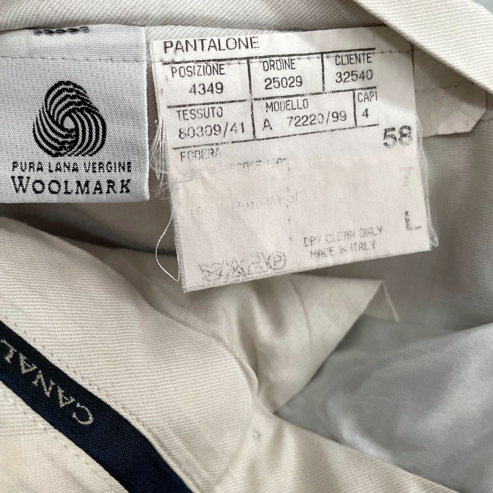 Canali Canali Pants Mens Dress Pants Adult 39 Gray Wool Pleated Trousers Pockets Regular 30" Inseam Zip Dry Clean Only Italy Preowned Size US 39 - 4 Thumbnail