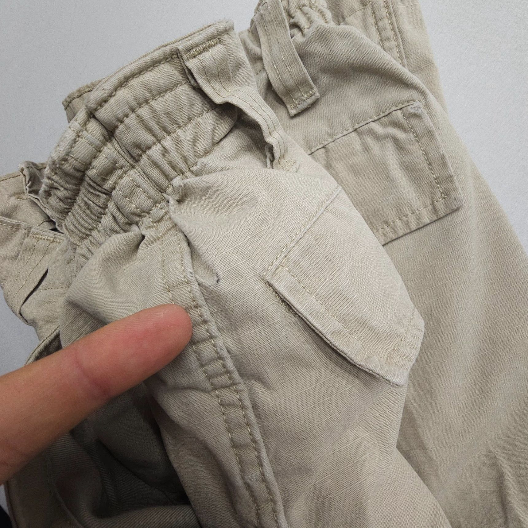 Propper Propper Tactical Pants / Combat Uniform Pants Mens 36 x 34 Tan Ripstop Canvas Cargo Pocket Workwear Regular Straight Fit Army 90s Theme Size US 36 / EU 52 - 3 Thumbnail