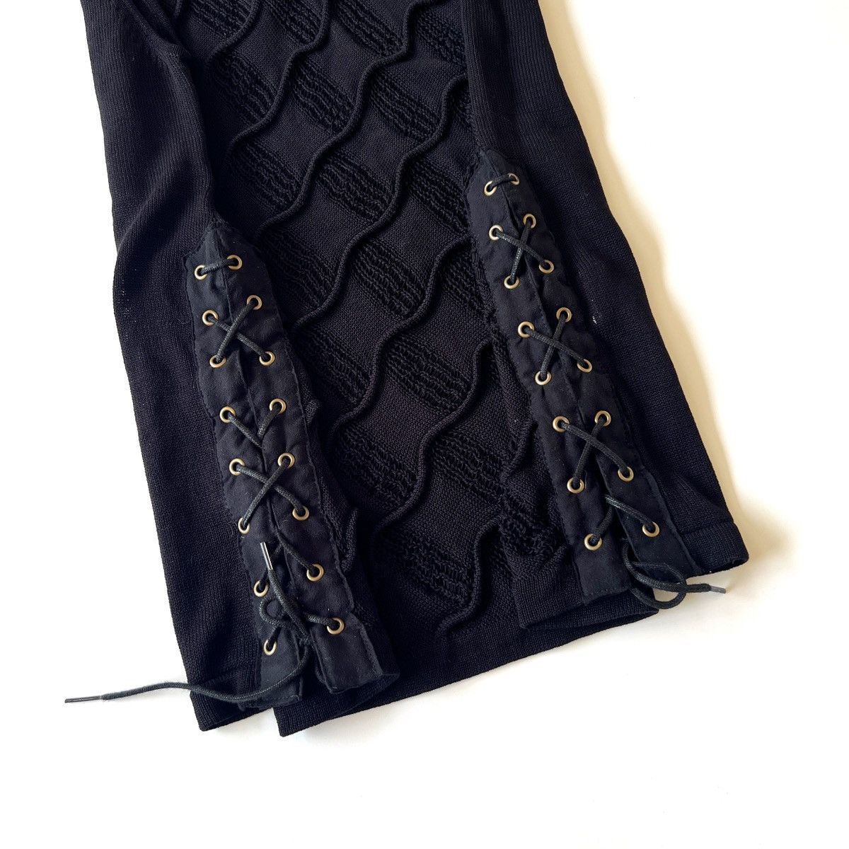 Japanese Brand Tornado Mart Black lace-up sleeveless Size US S / EU 44-46 / 1 - 4 Thumbnail