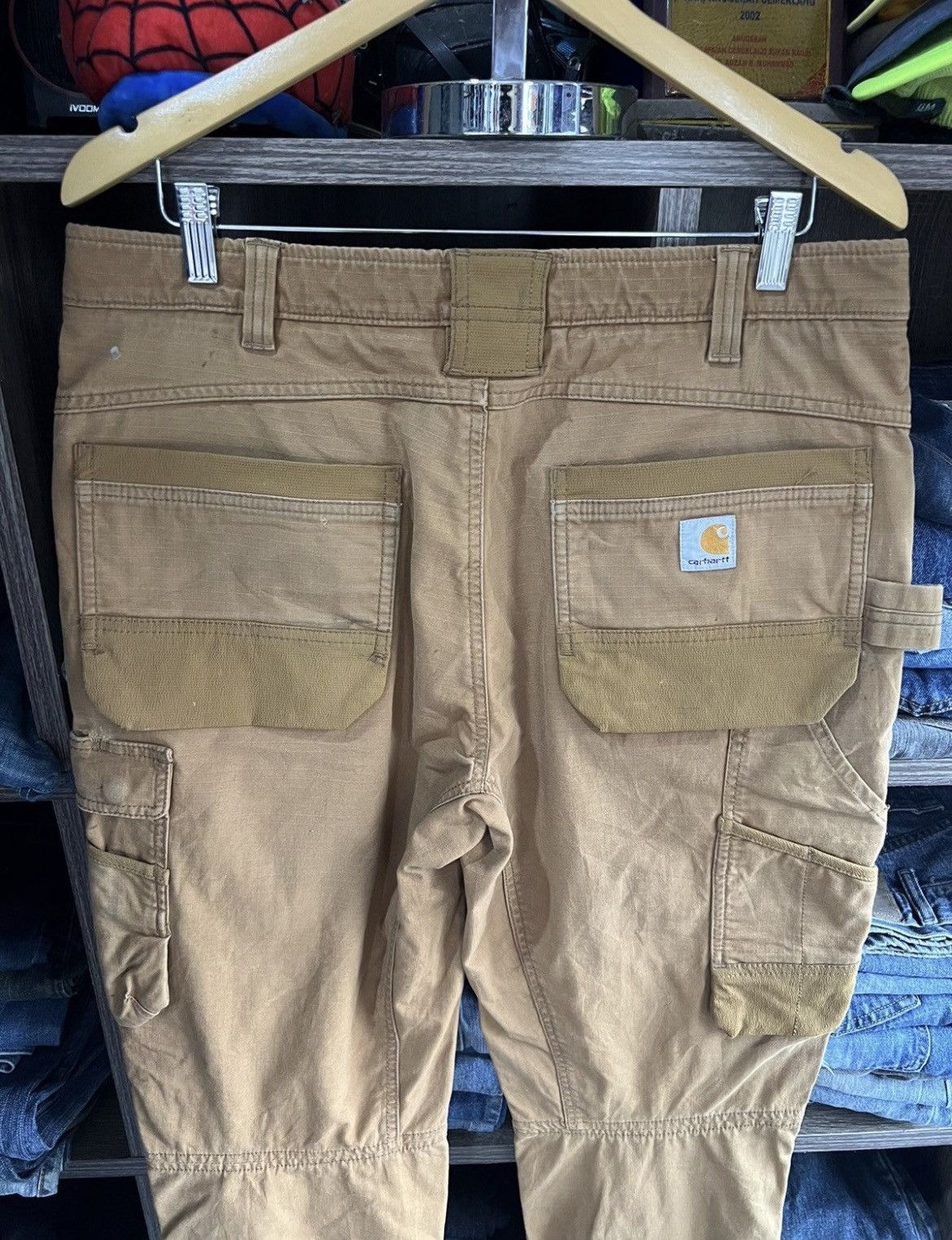 Carhartt 🔥Crazy Rare Carhartt Ripstop Multipockets Double Knee Size US 35 - 15 Thumbnail
