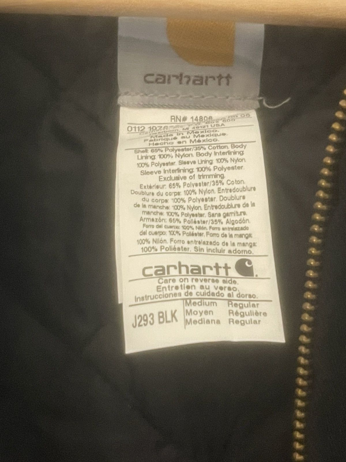 Carhartt Vintage Carhartt Black Jacket Medium Size US M / EU 48-50 / 2 - 3 Thumbnail