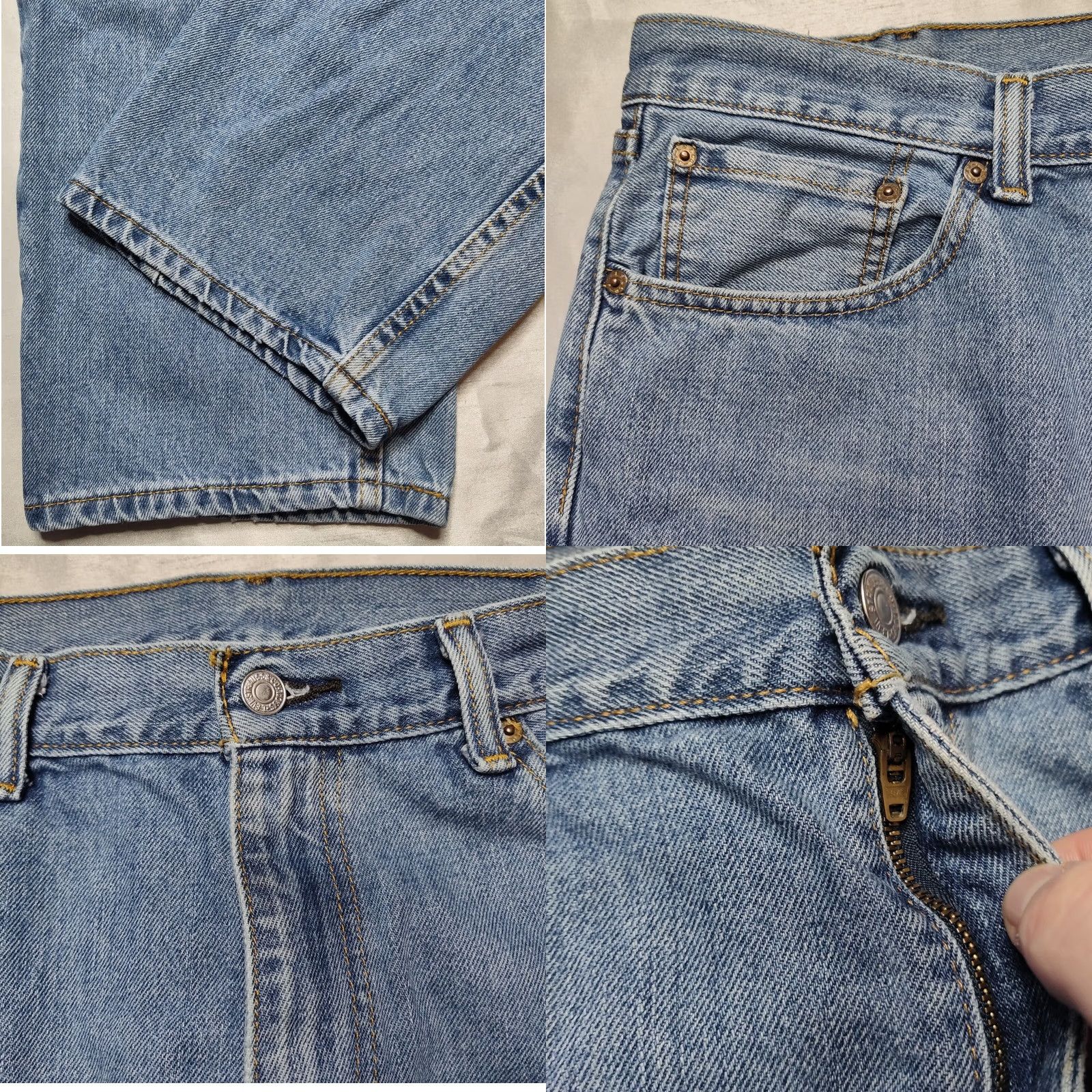 Levi's VTG Levi's 505 Jeans Men 38X30 Regular Denim Straight Leg 100% Cotton Blue Jeans Mens Regular Fit Vintage 505 Model Polo? Size US 38 / EU 54 - 8 Thumbnail