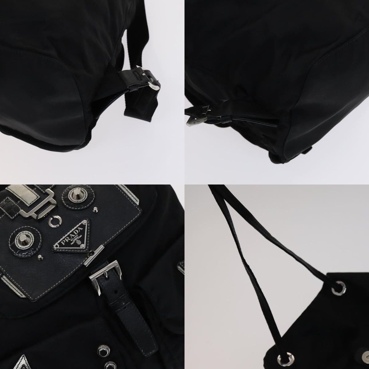 Prada PRADA Backpack Nylon Black Size ONE SIZE - 11 Thumbnail